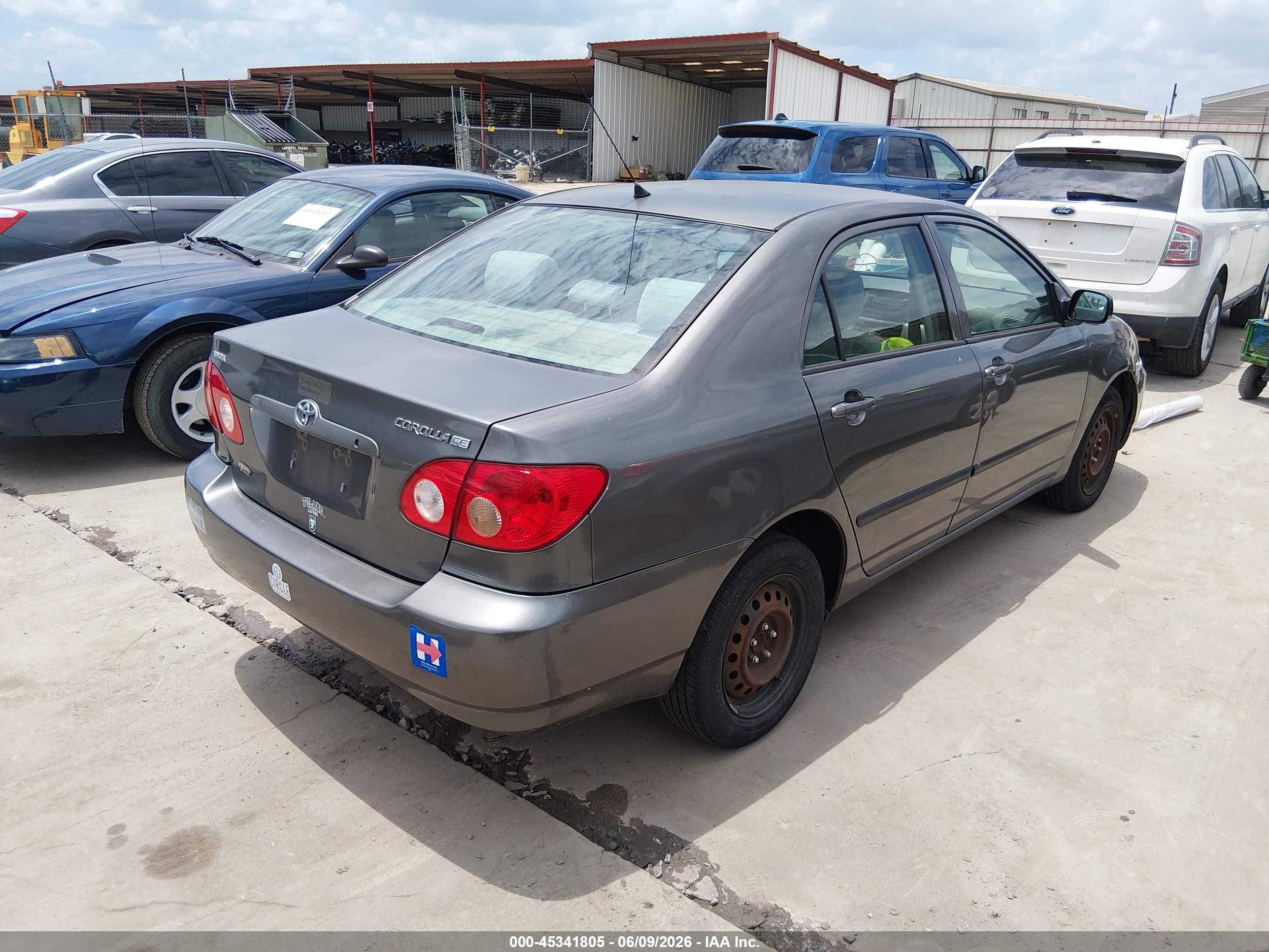 2006 Toyota Corolla Ce Gray vin: 2T1BR32E06C685799