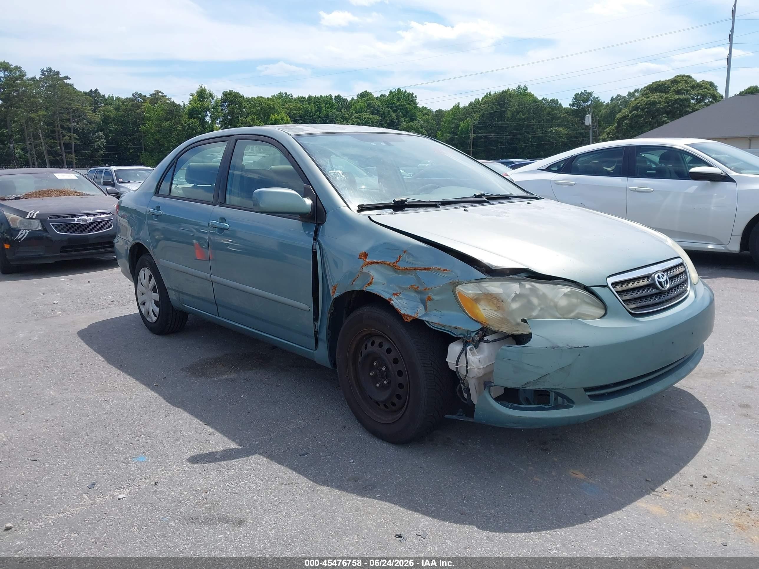 2006 Toyota Corolla Le Light Blue vin: 2T1BR32E06C695684