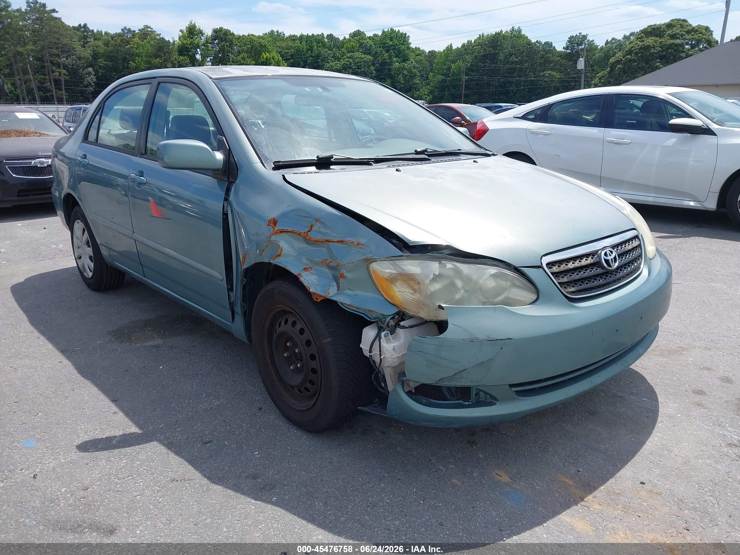 2006 Toyota Corolla Le Light Blue vin: 2T1BR32E06C695684