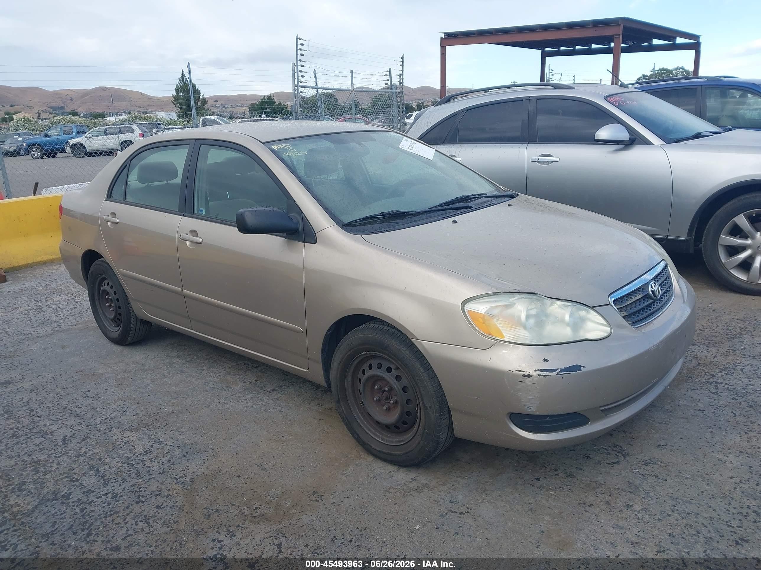 2006 Toyota Corolla Le Gold vin: 2T1BR32E06C698245