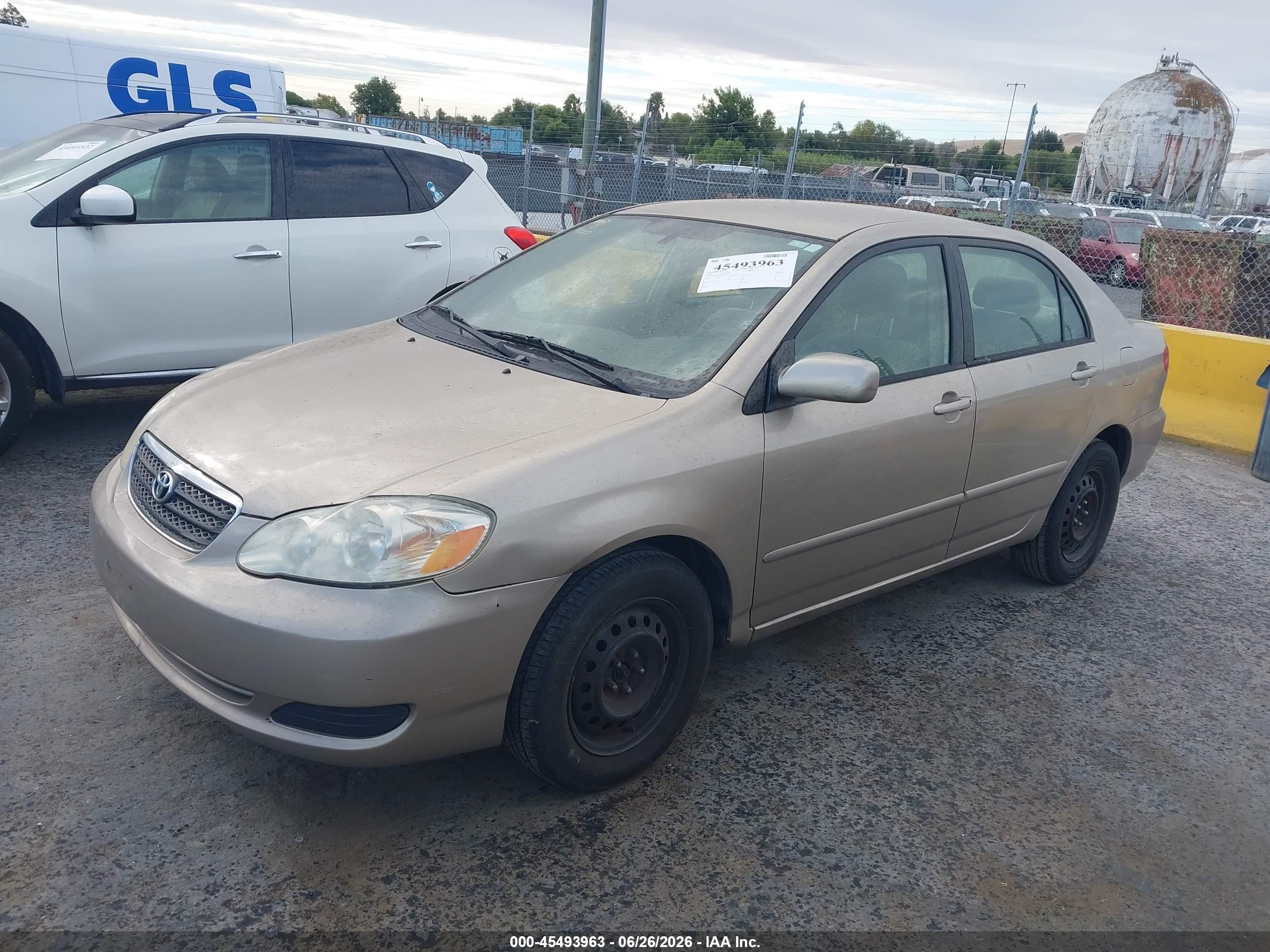 2006 Toyota Corolla Le Gold vin: 2T1BR32E06C698245