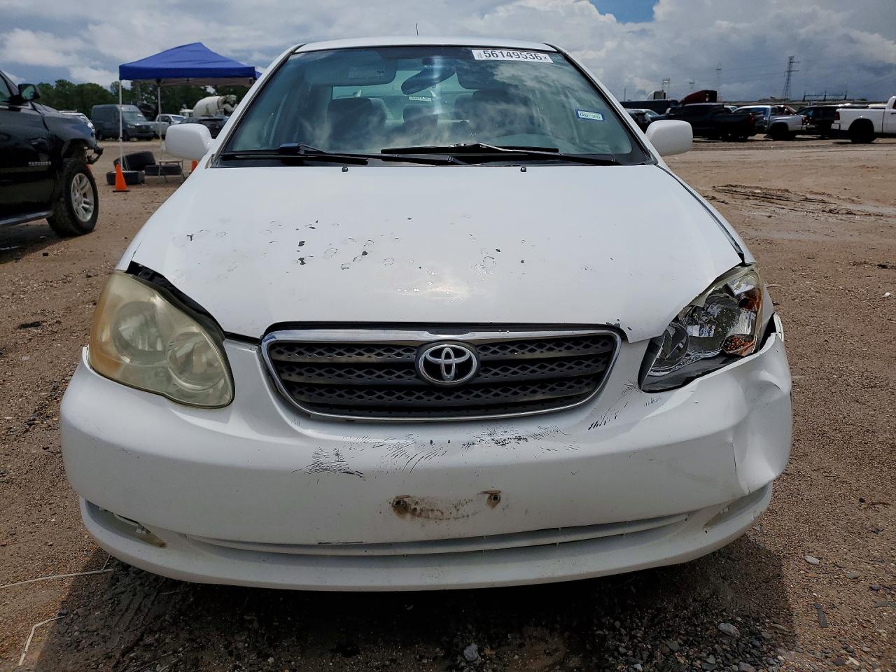2006 Toyota Corolla Le White vin: 2T1BR32E06C703315
