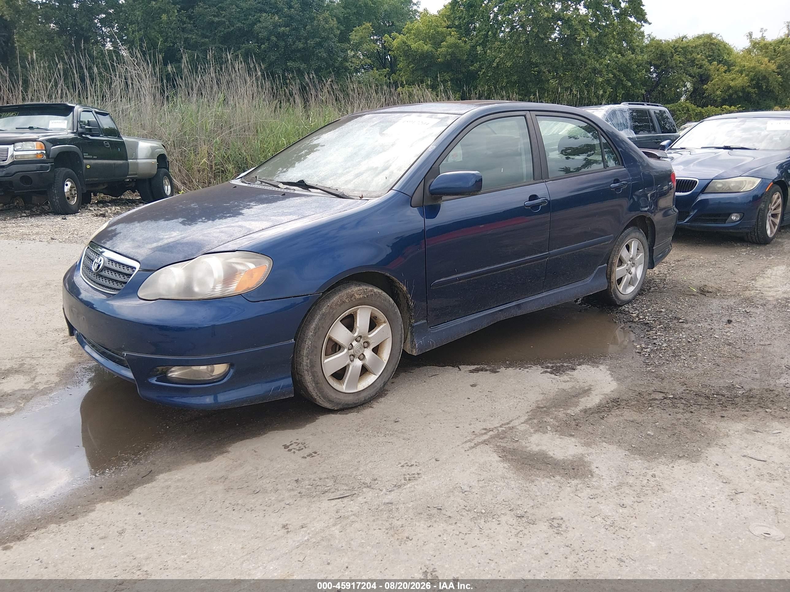 2007 Toyota Corolla S Blue vin: 2T1BR32E07C713554