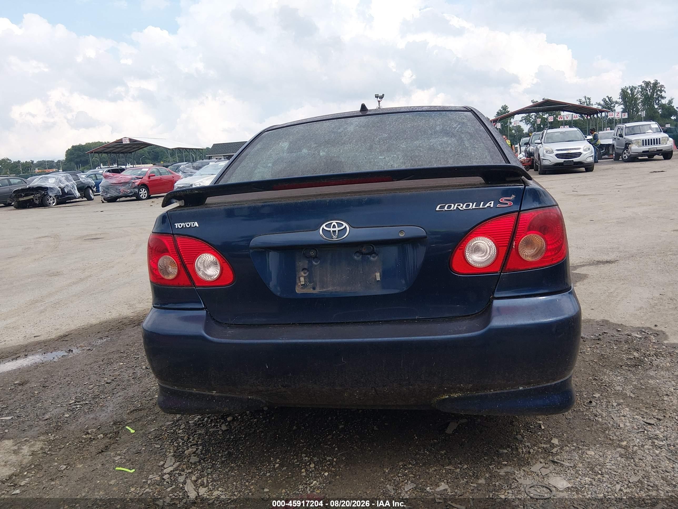 2007 Toyota Corolla S Blue vin: 2T1BR32E07C713554