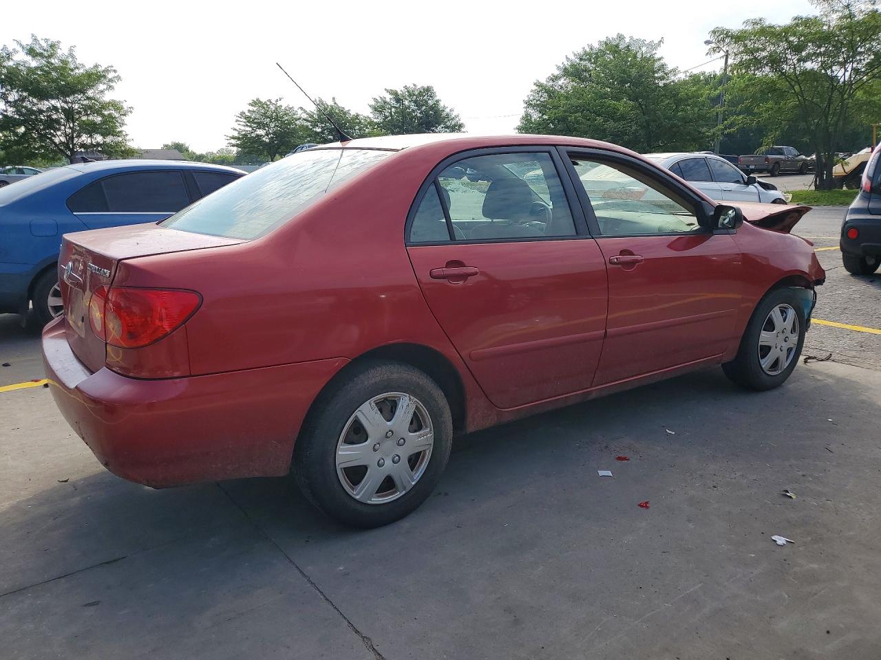 2007 Toyota Corolla Le Red vin: 2T1BR32E07C722805
