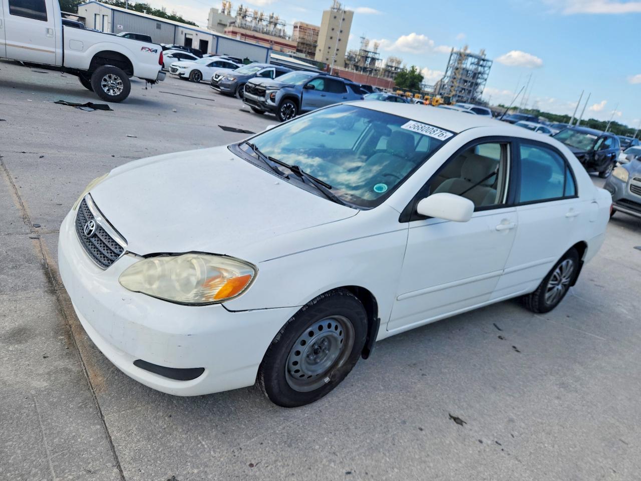 2007 Toyota Corolla Le White vin: 2T1BR32E07C779828