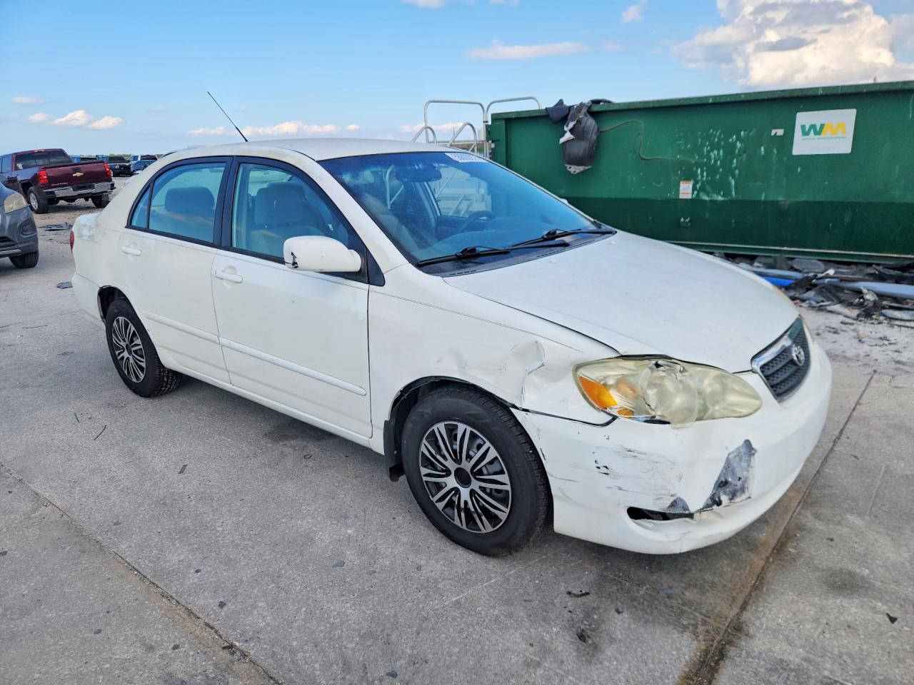 2007 Toyota Corolla Le White vin: 2T1BR32E07C779828