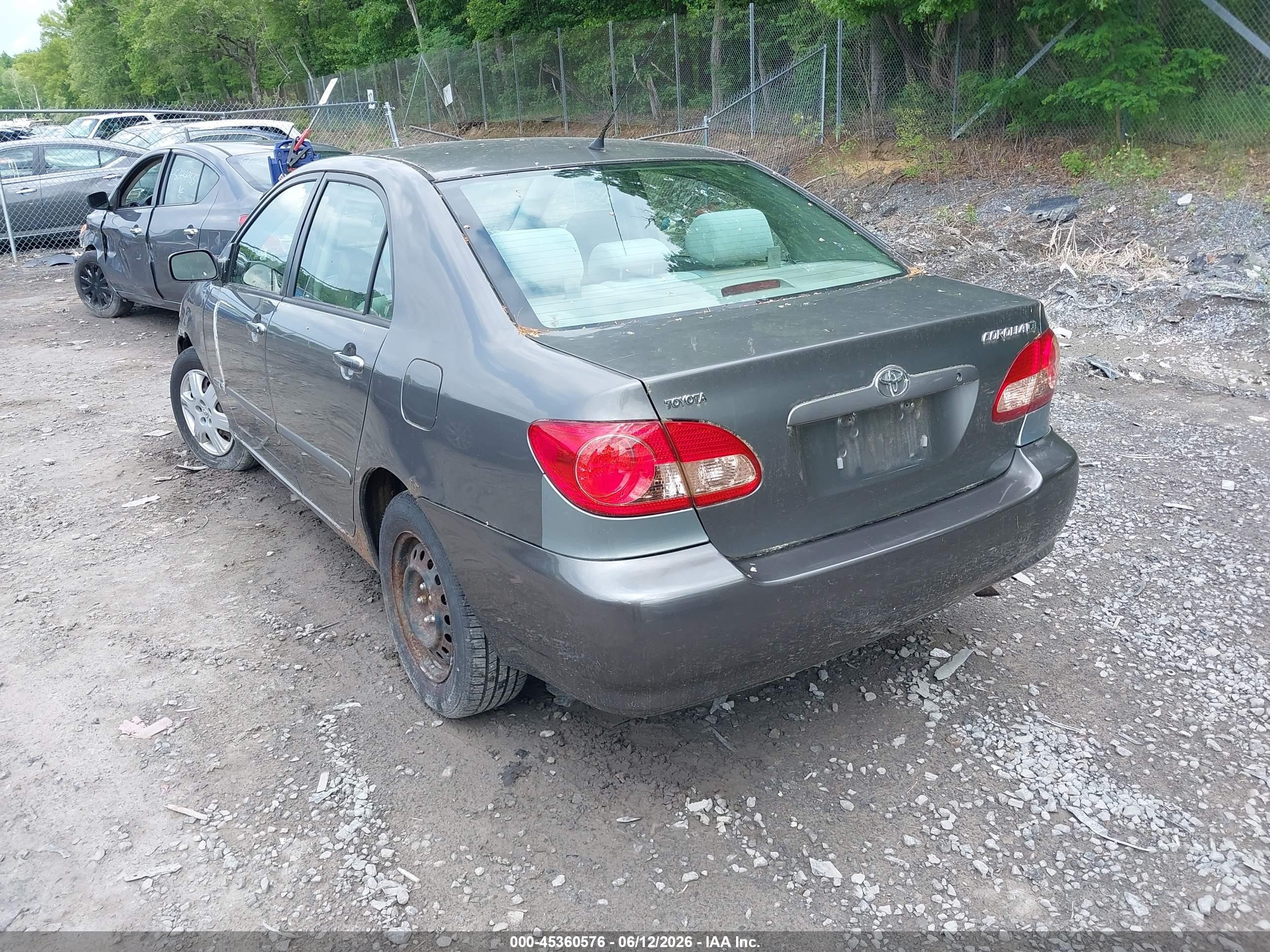 2007 Toyota Corolla Le Gray vin: 2T1BR32E07C780266