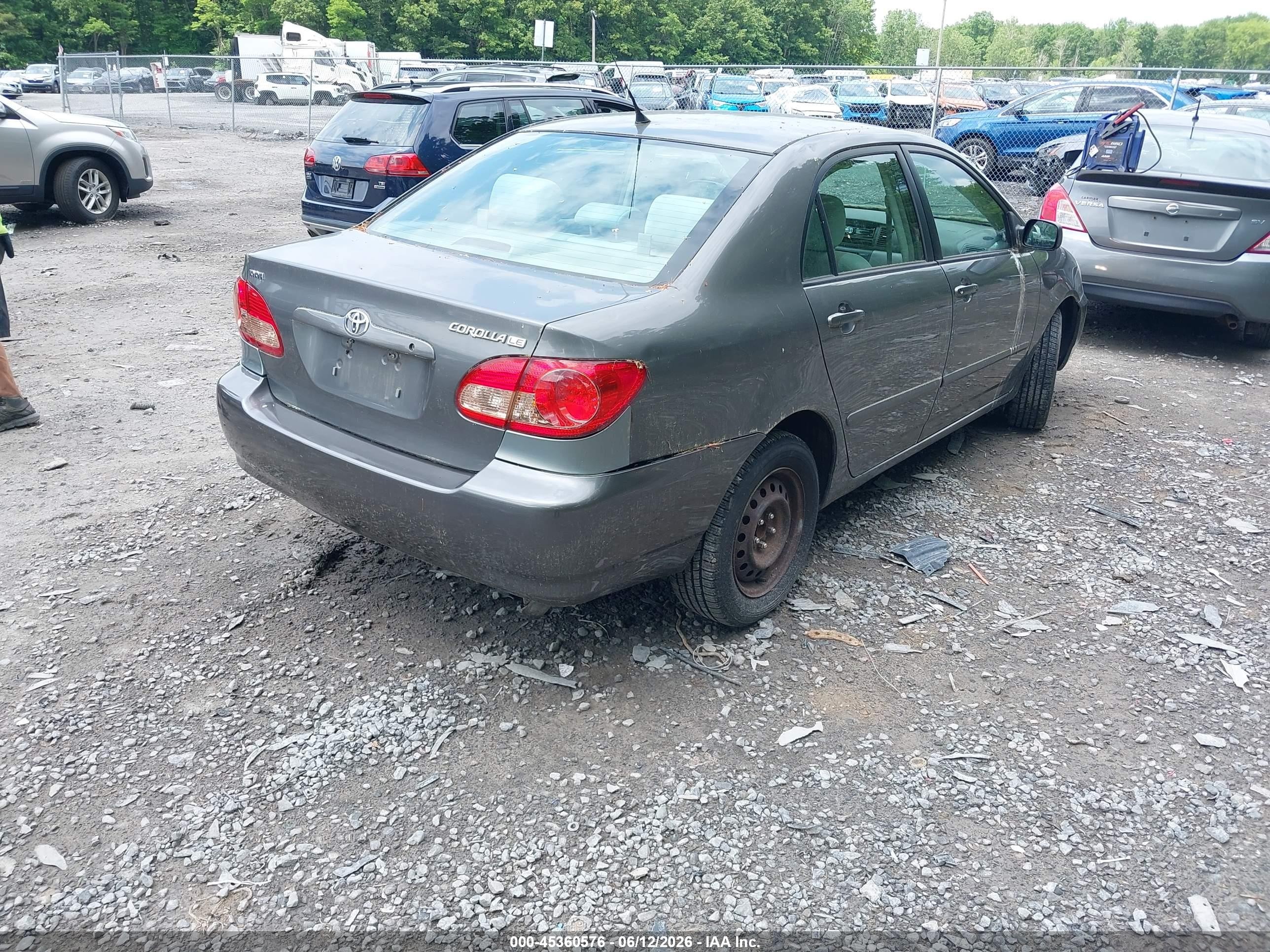 2007 Toyota Corolla Le Gray vin: 2T1BR32E07C780266