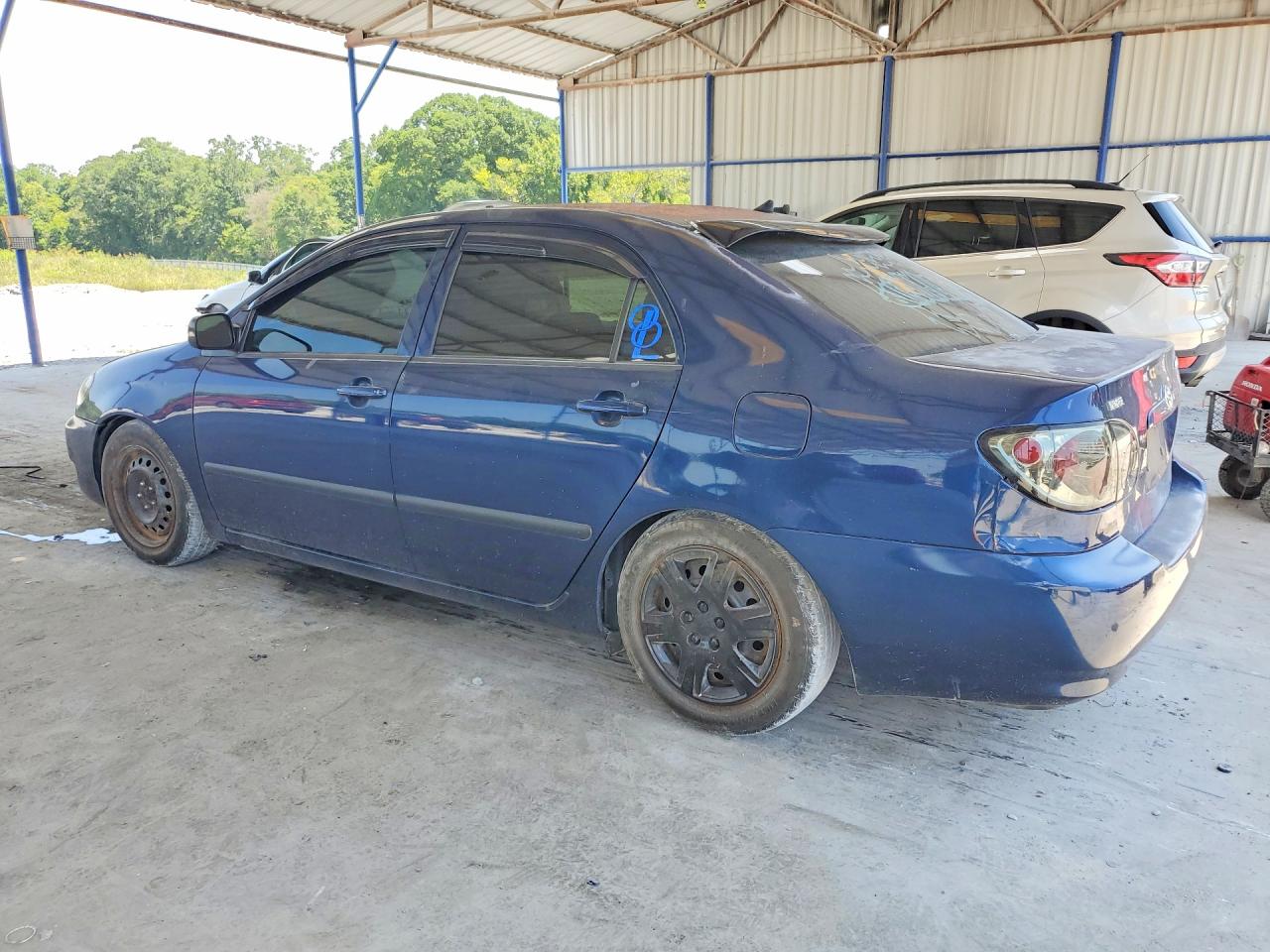 2007 Toyota Corolla Ce Blue vin: 2T1BR32E07C781160