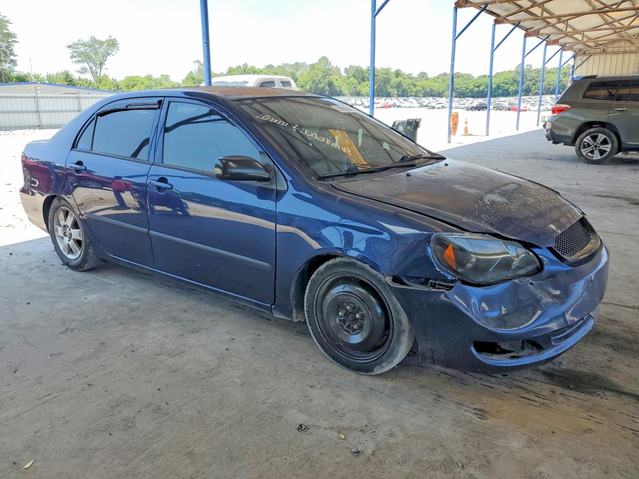 2007 Toyota Corolla Ce Blue vin: 2T1BR32E07C781160