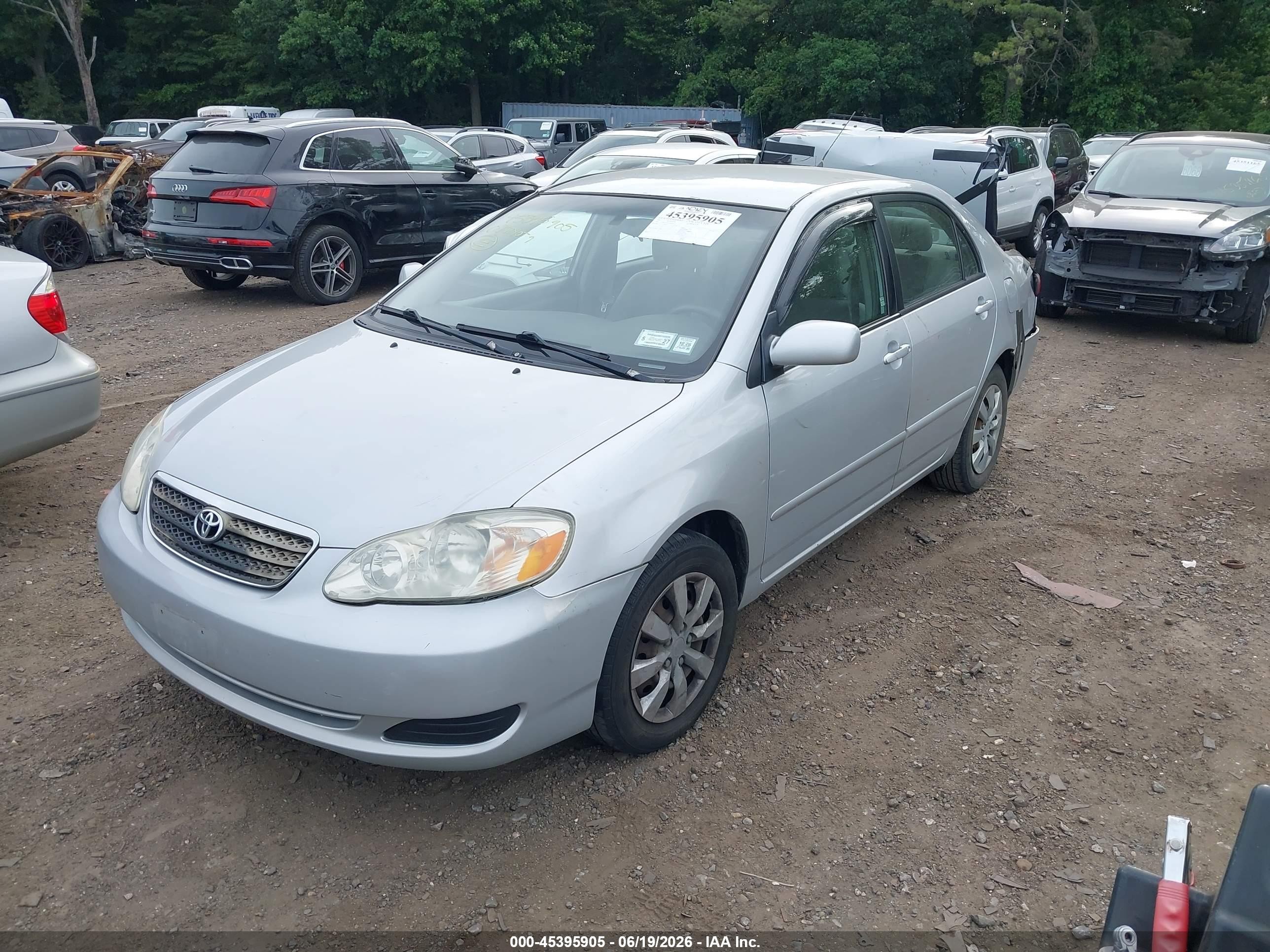 2007 Toyota Corolla Le Silver vin: 2T1BR32E07C789047