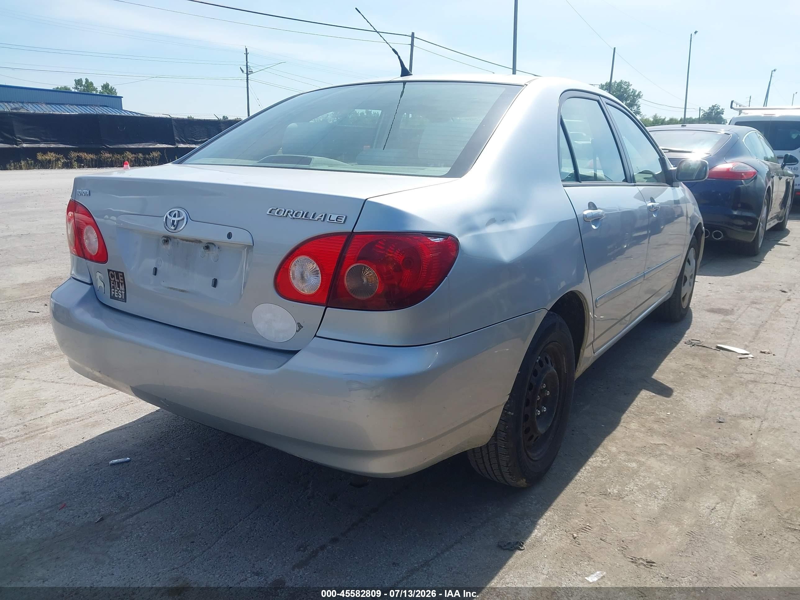 2007 Toyota Corolla Le Silver vin: 2T1BR32E07C795141