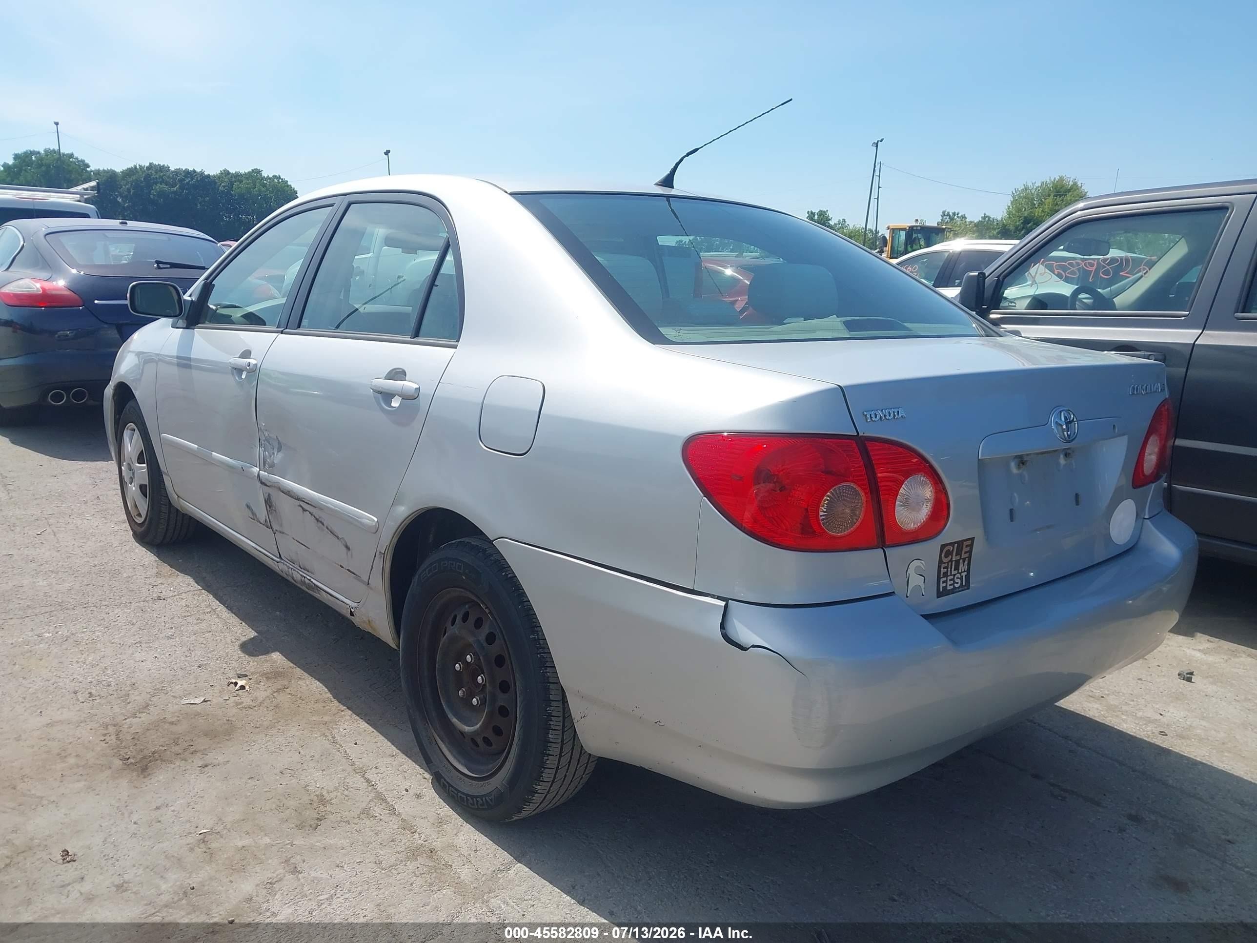 2007 Toyota Corolla Le Silver vin: 2T1BR32E07C795141