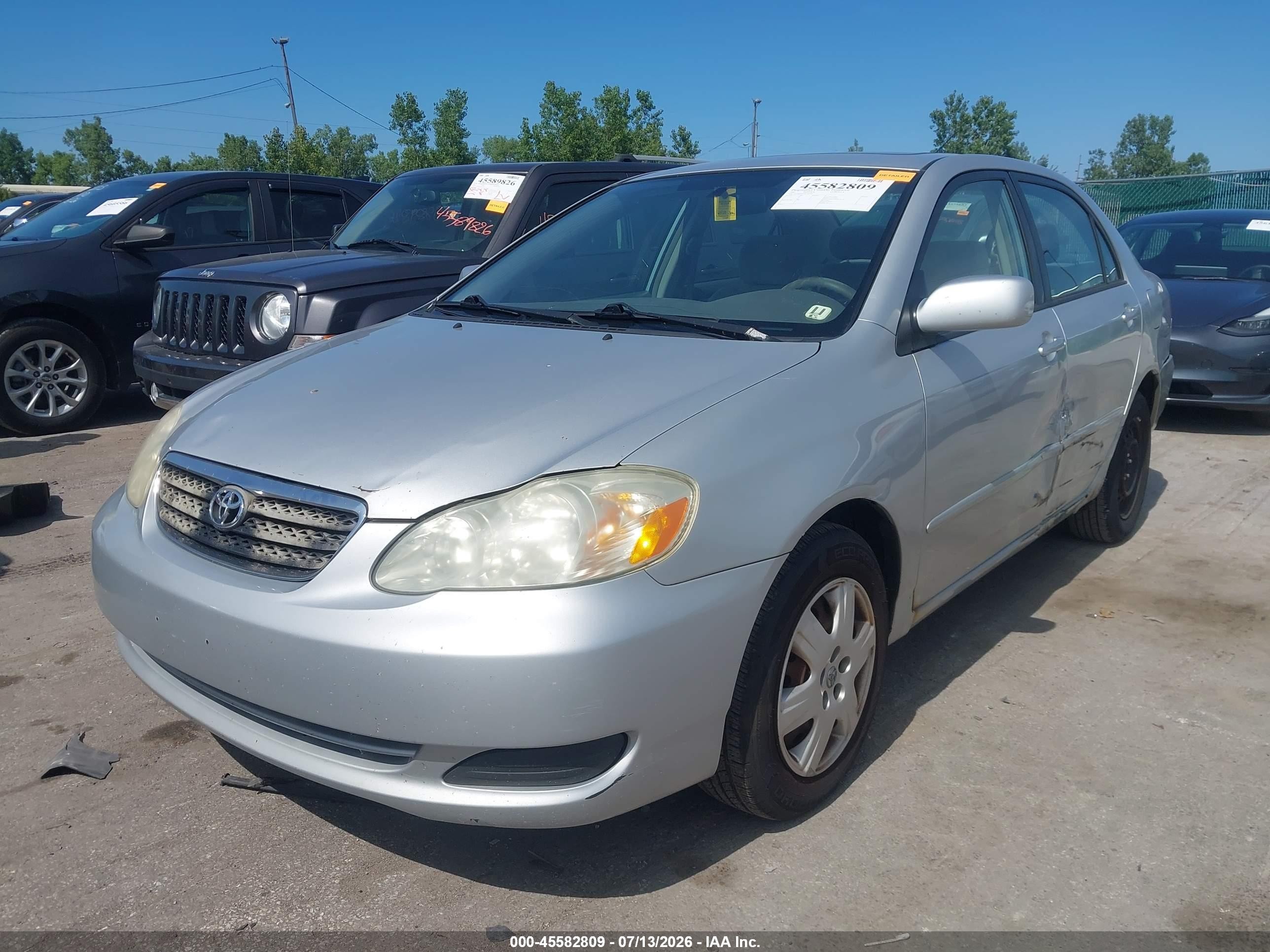 2007 Toyota Corolla Le Silver vin: 2T1BR32E07C795141