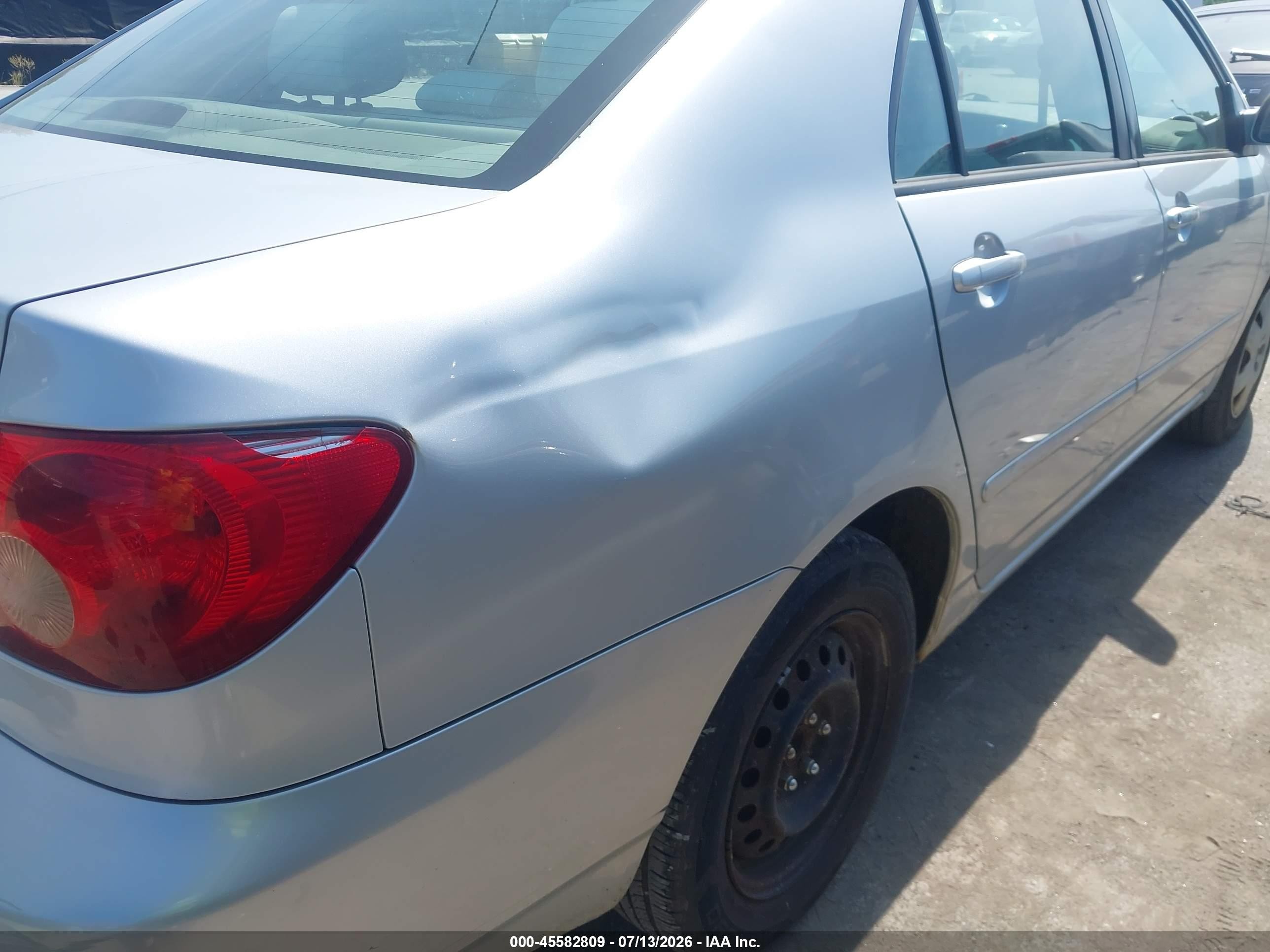 2007 Toyota Corolla Le Silver vin: 2T1BR32E07C795141