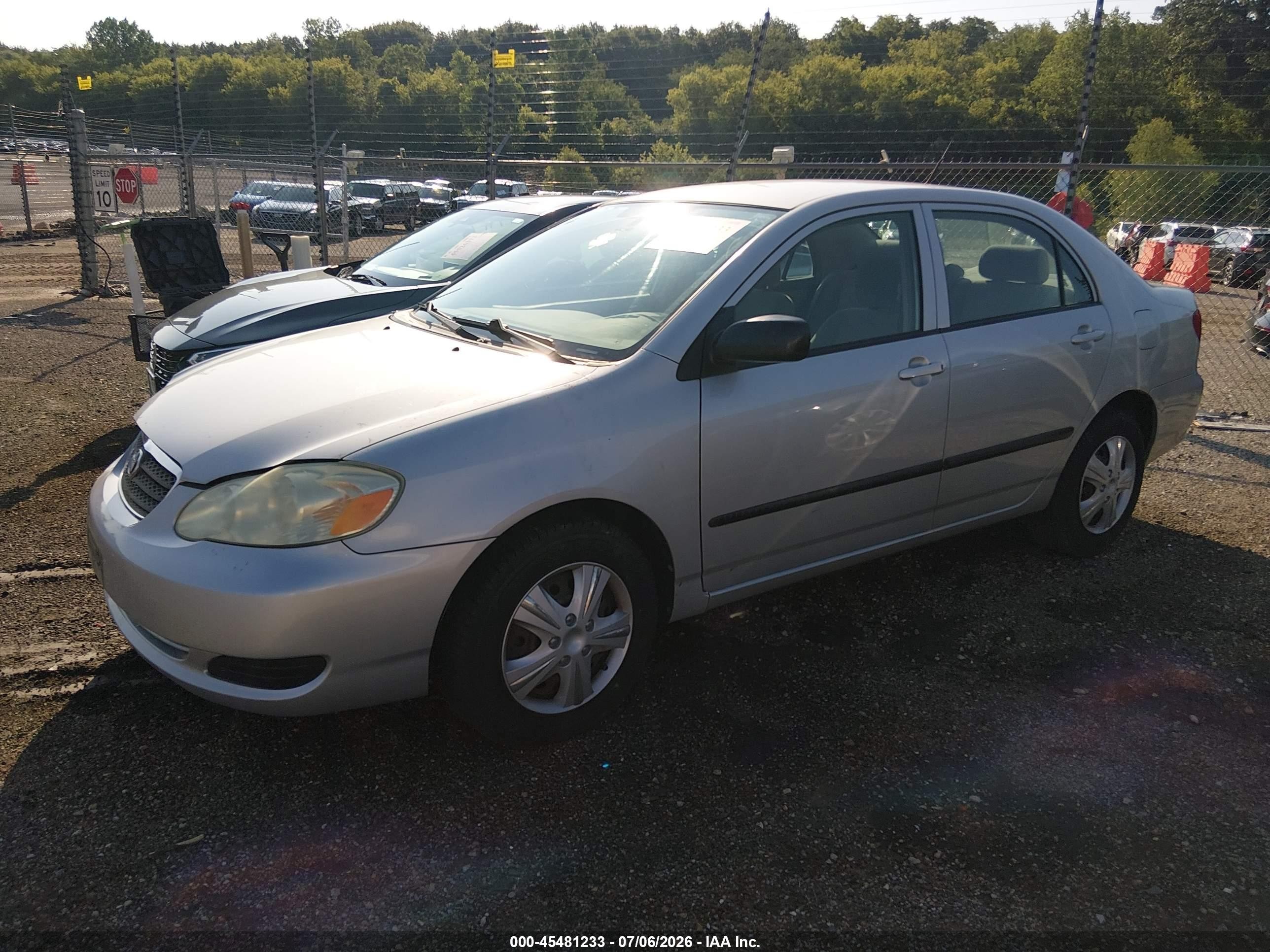 2007 Toyota Corolla Ce Silver vin: 2T1BR32E07C796256