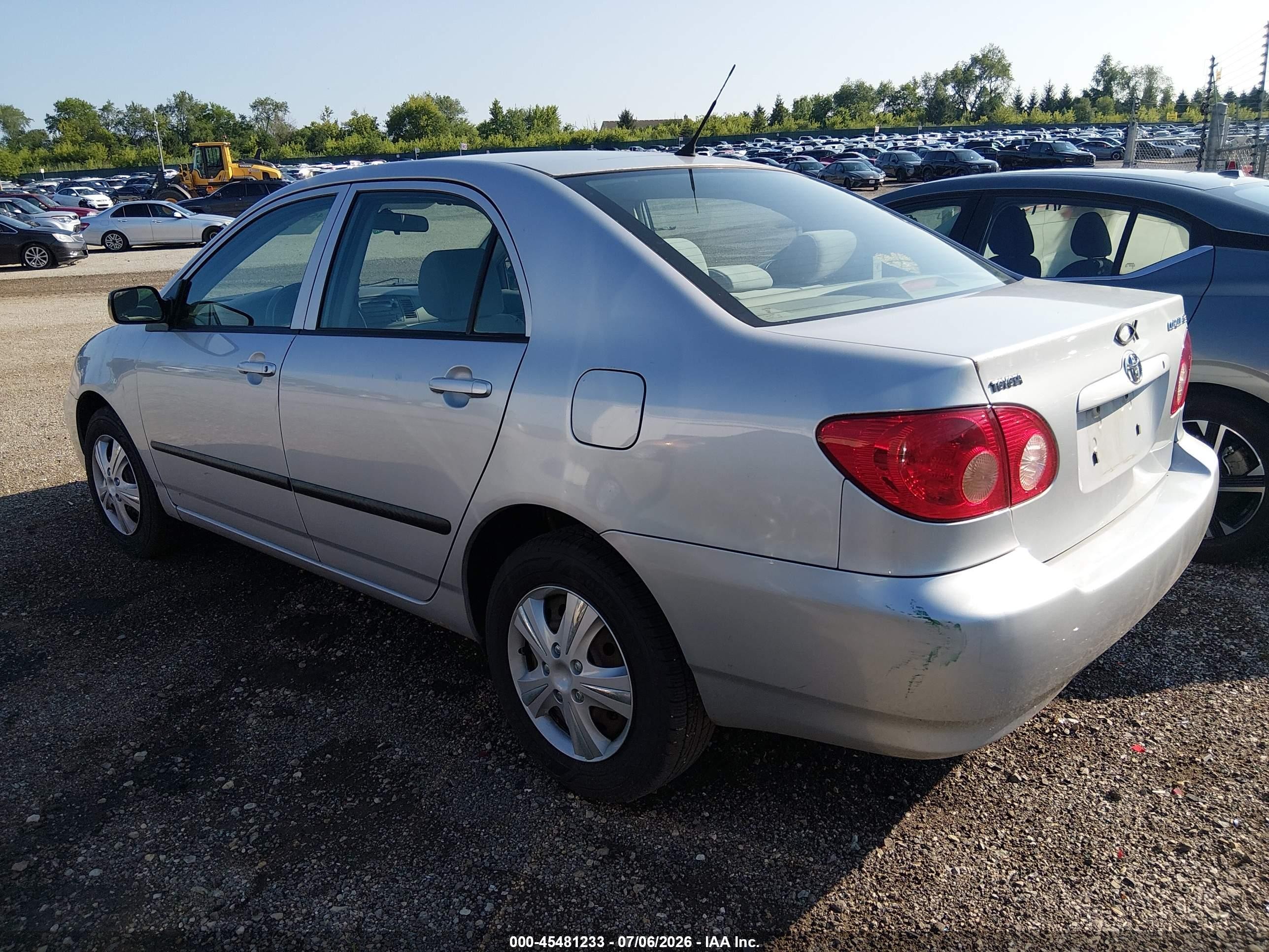 2007 Toyota Corolla Ce Silver vin: 2T1BR32E07C796256