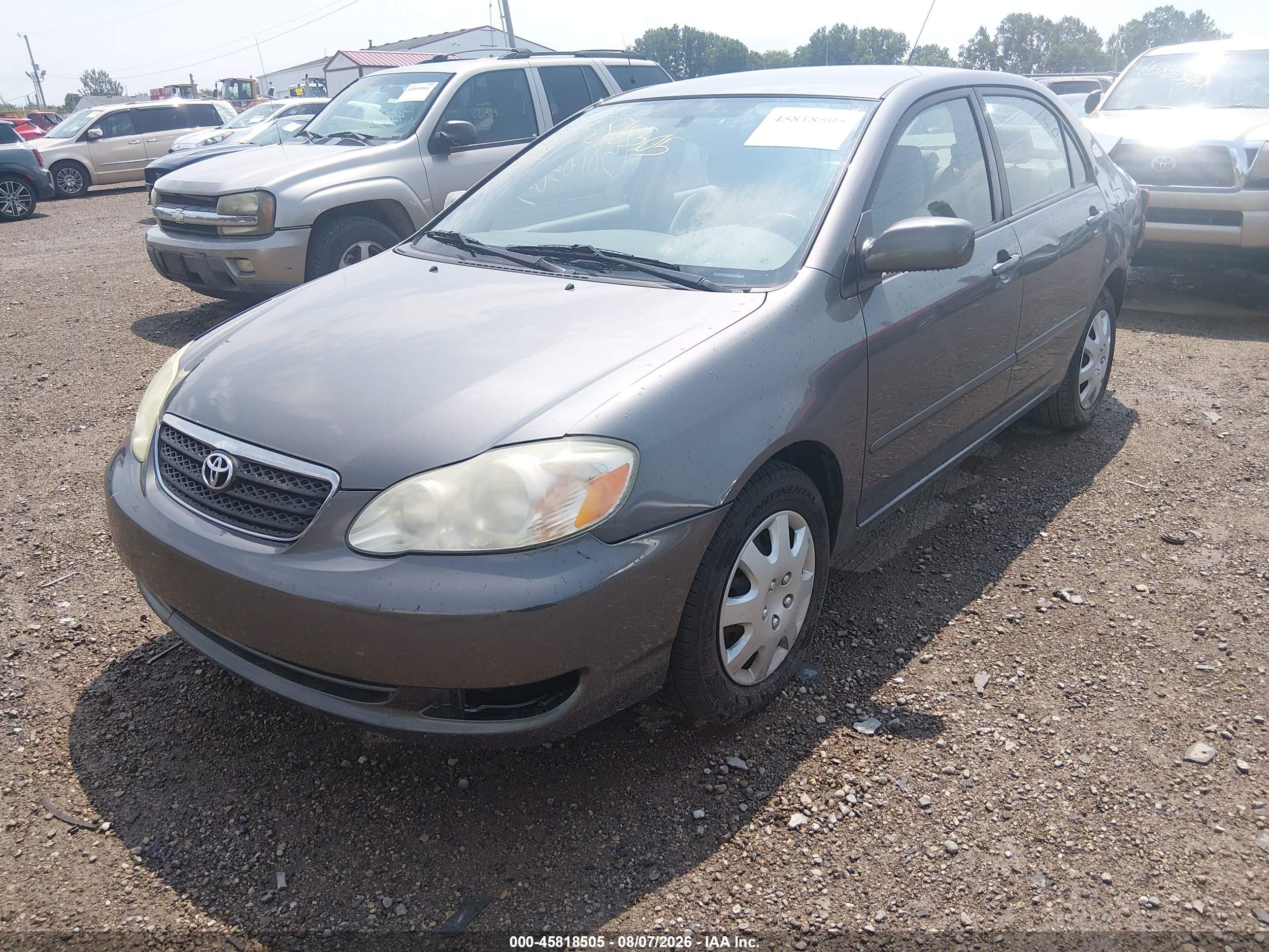 2007 Toyota Corolla Le Серый vin: 2T1BR32E07C797911