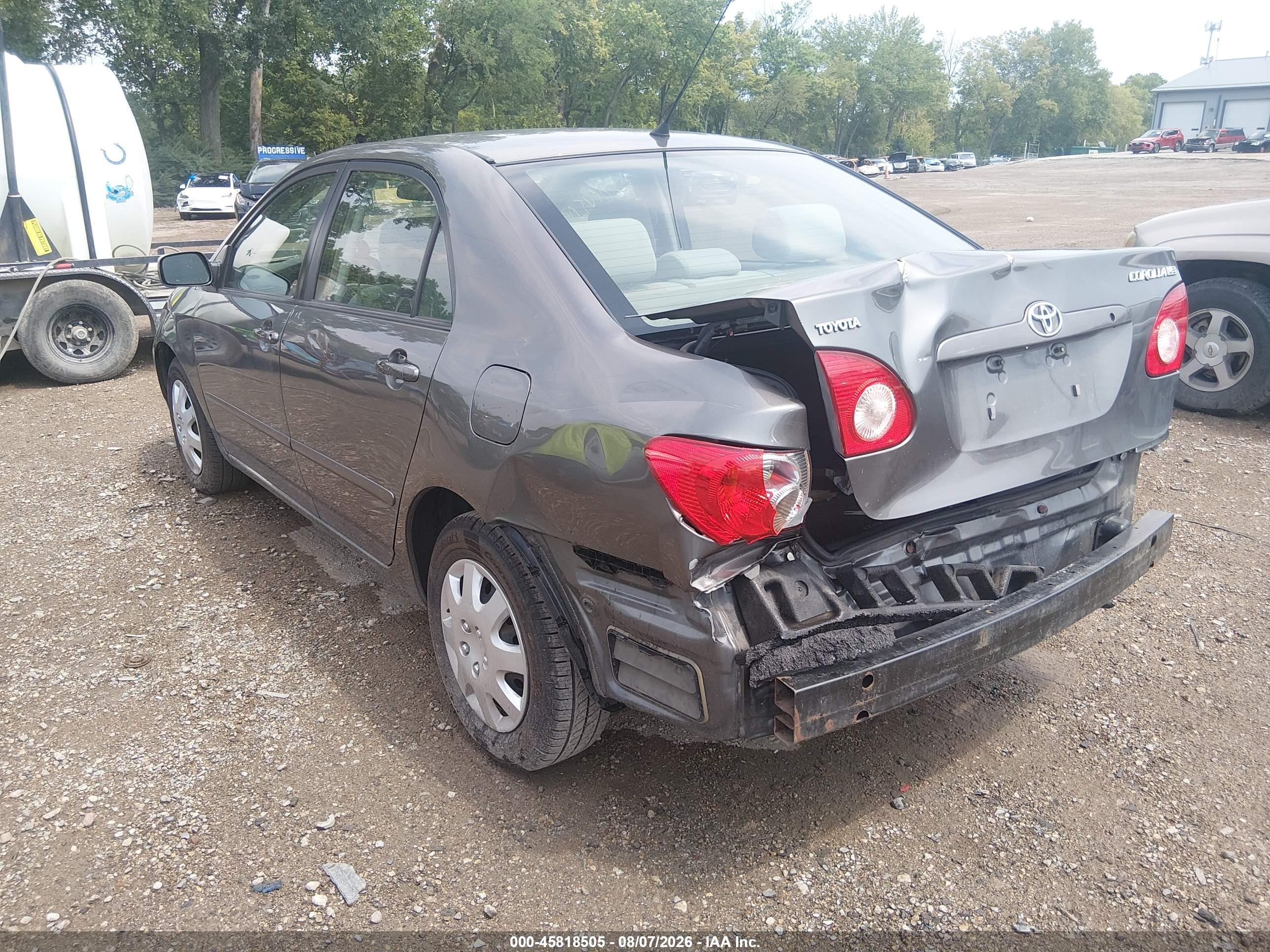 2007 Toyota Corolla Le Серый vin: 2T1BR32E07C797911