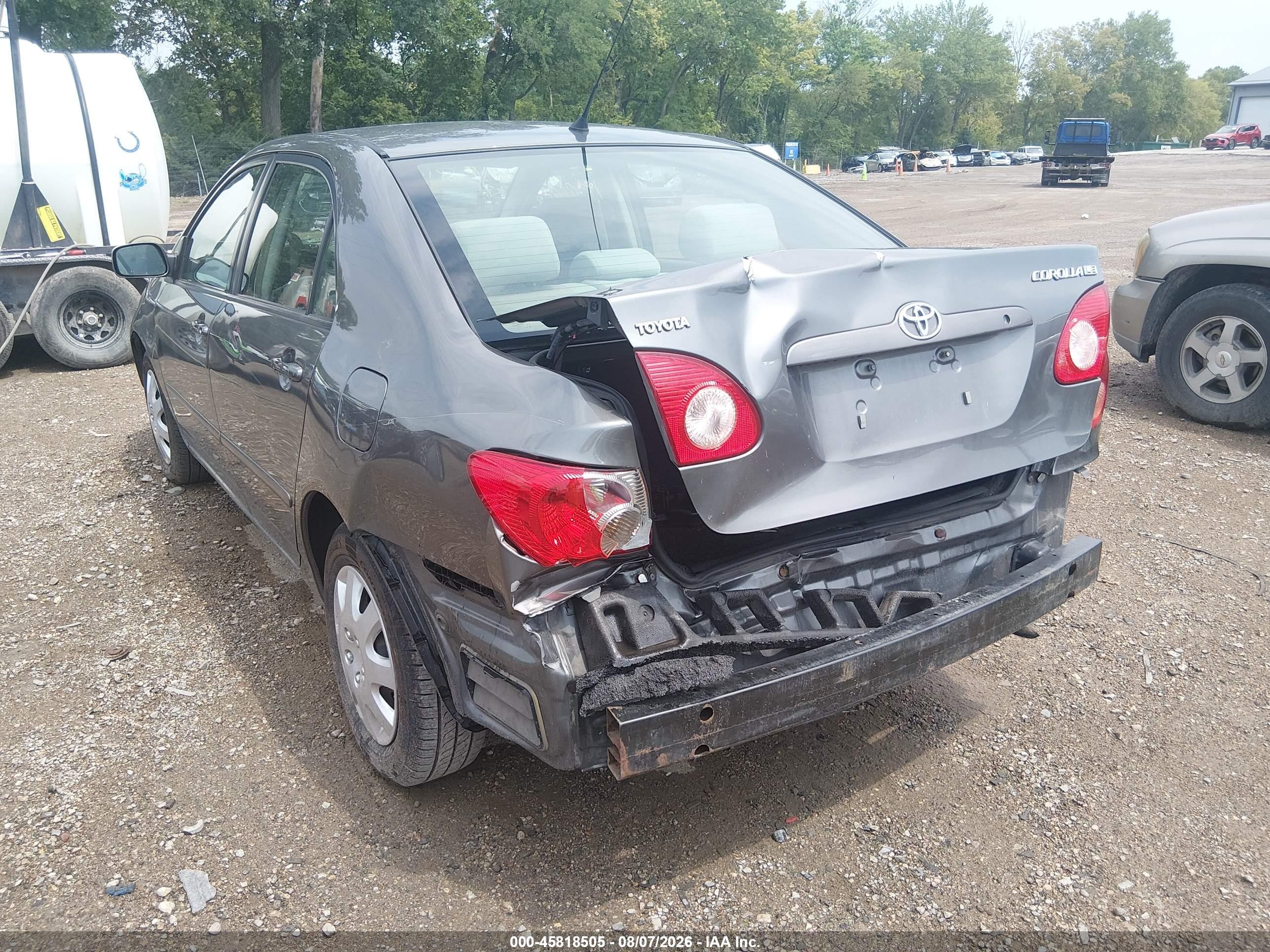 2007 Toyota Corolla Le Серый vin: 2T1BR32E07C797911