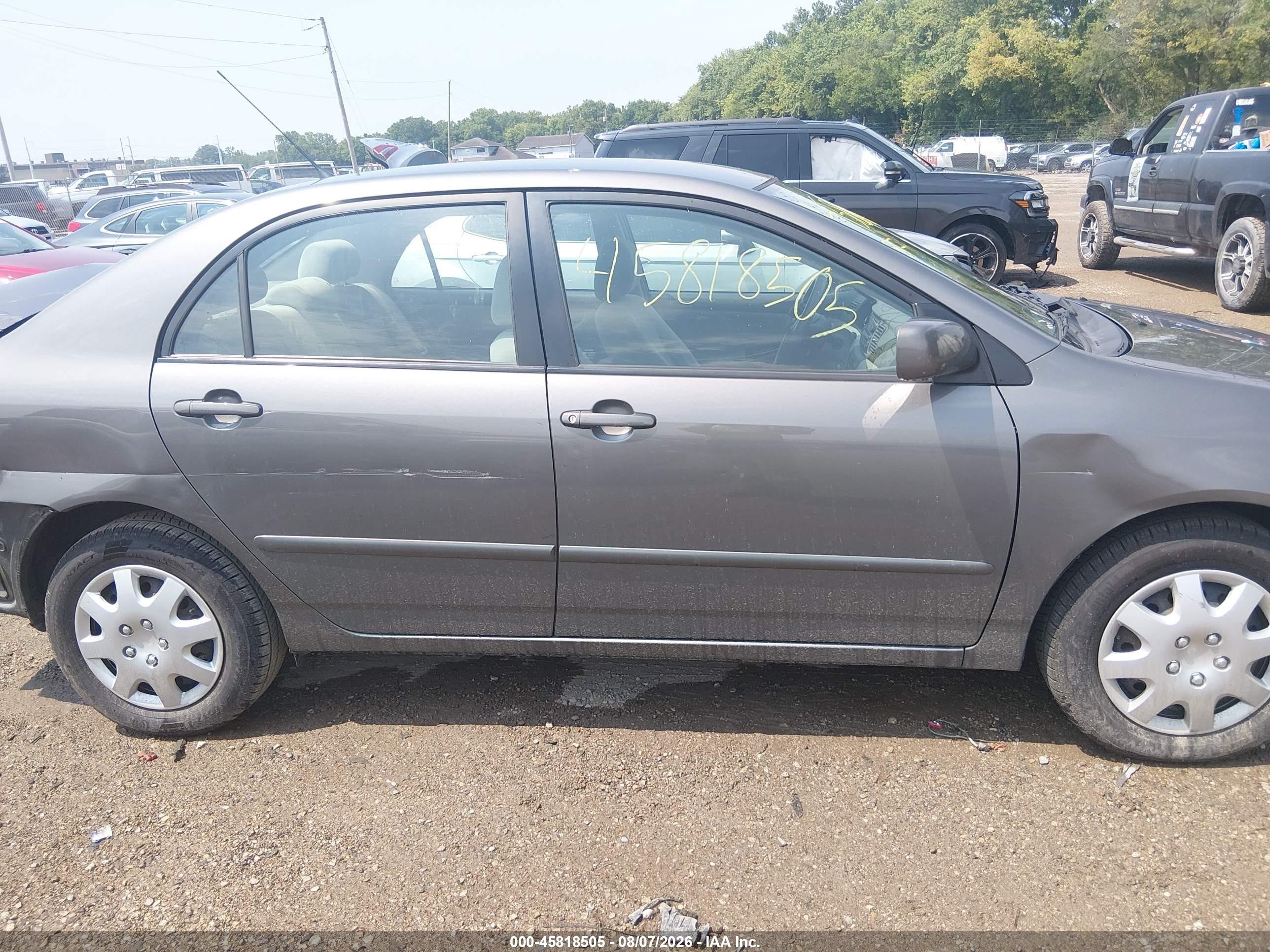 2007 Toyota Corolla Le Серый vin: 2T1BR32E07C797911