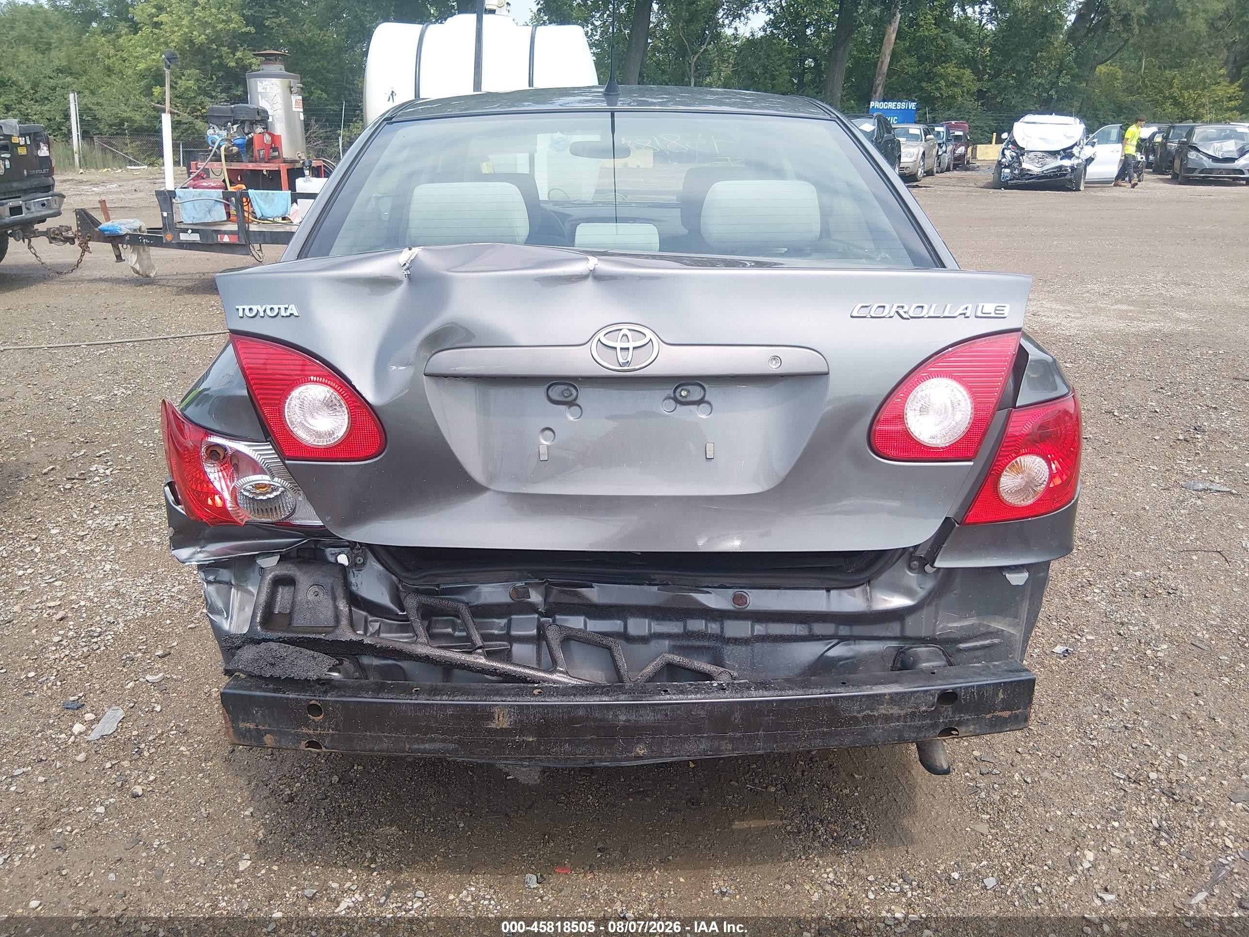 2007 Toyota Corolla Le Серый vin: 2T1BR32E07C797911