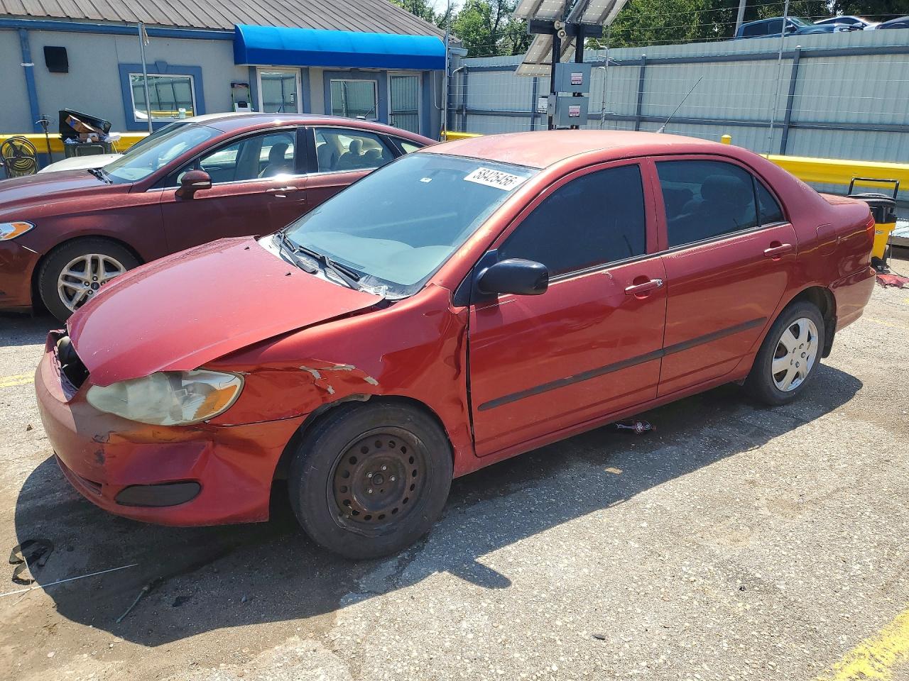 2007 Toyota Corolla Ce Red vin: 2T1BR32E07C849618