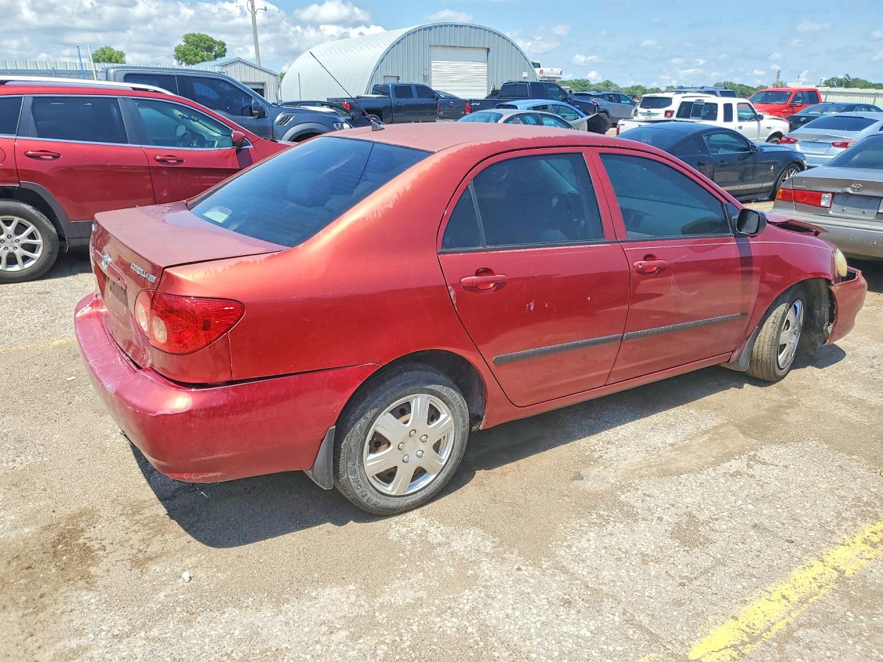 2007 Toyota Corolla Ce Red vin: 2T1BR32E07C849618