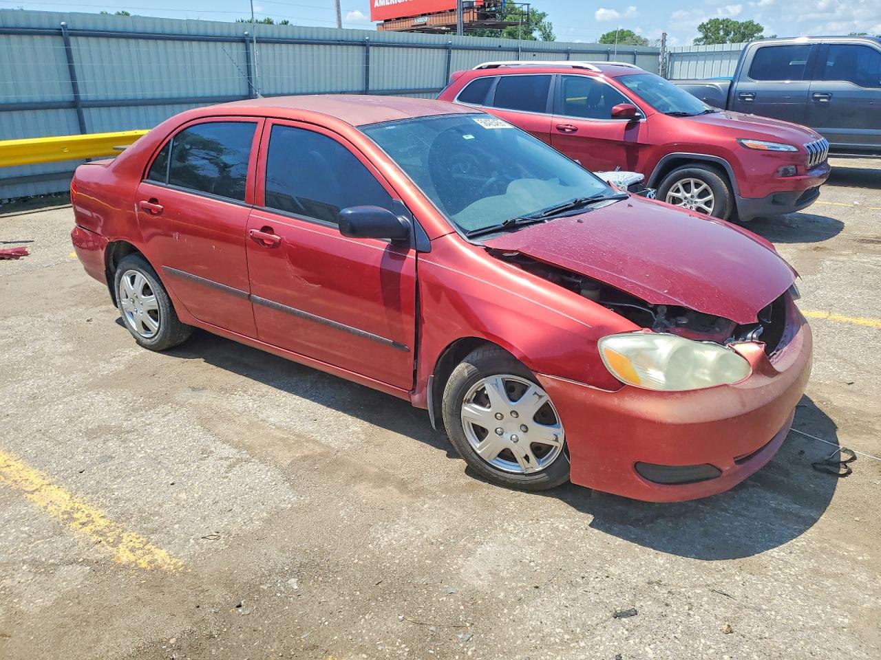 2007 Toyota Corolla Ce Red vin: 2T1BR32E07C849618