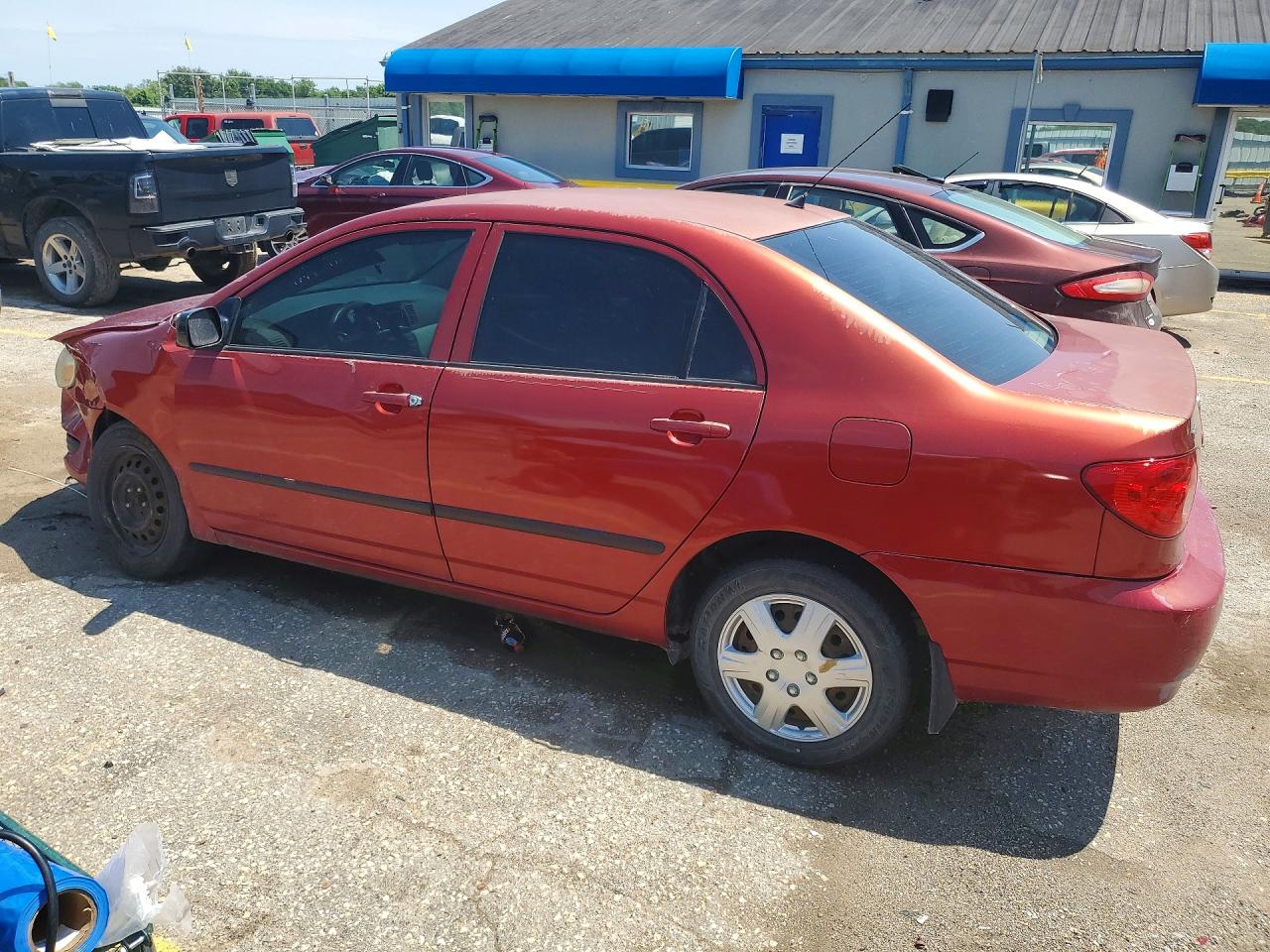 2007 Toyota Corolla Ce Red vin: 2T1BR32E07C849618