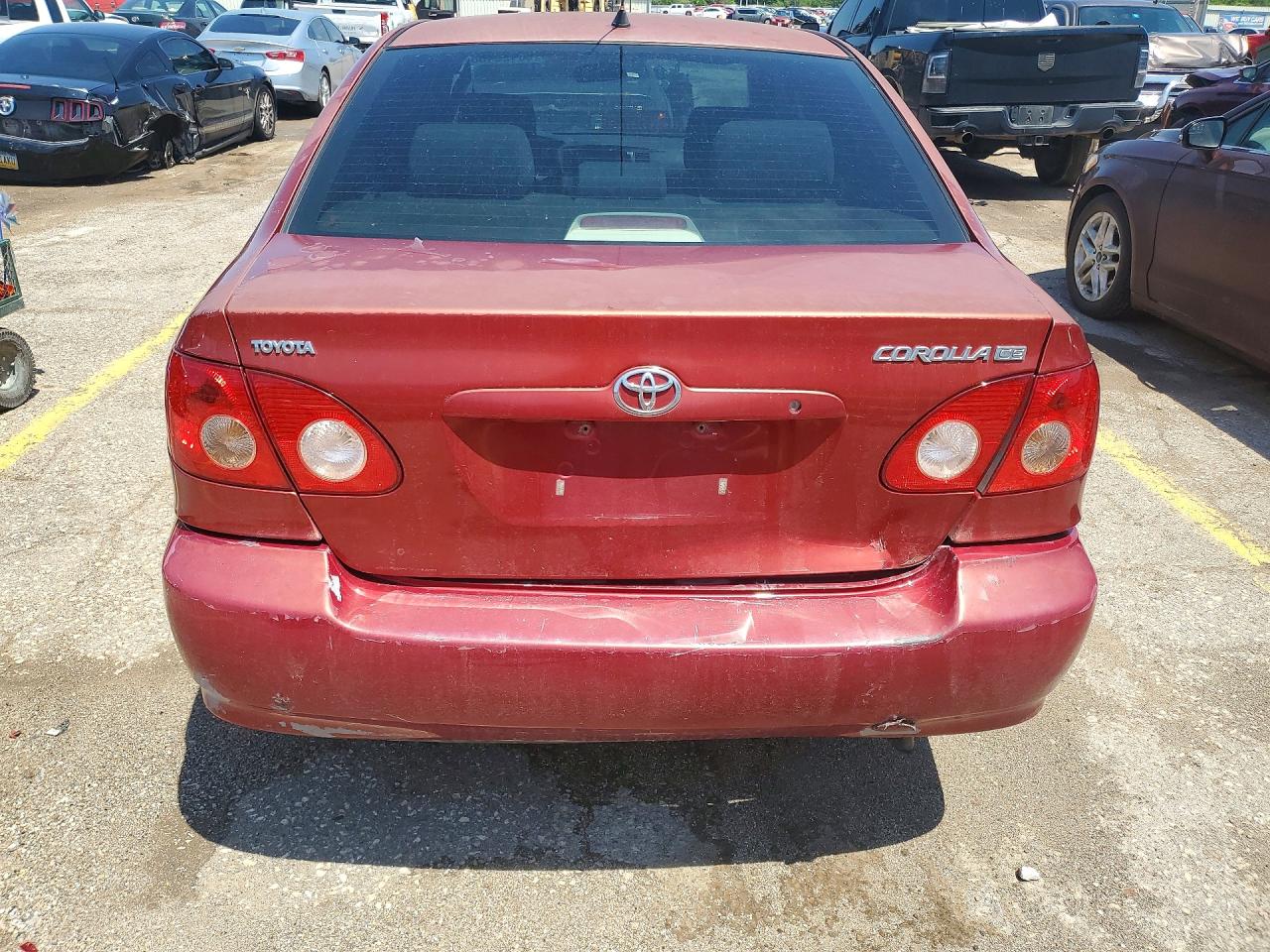 2007 Toyota Corolla Ce Red vin: 2T1BR32E07C849618