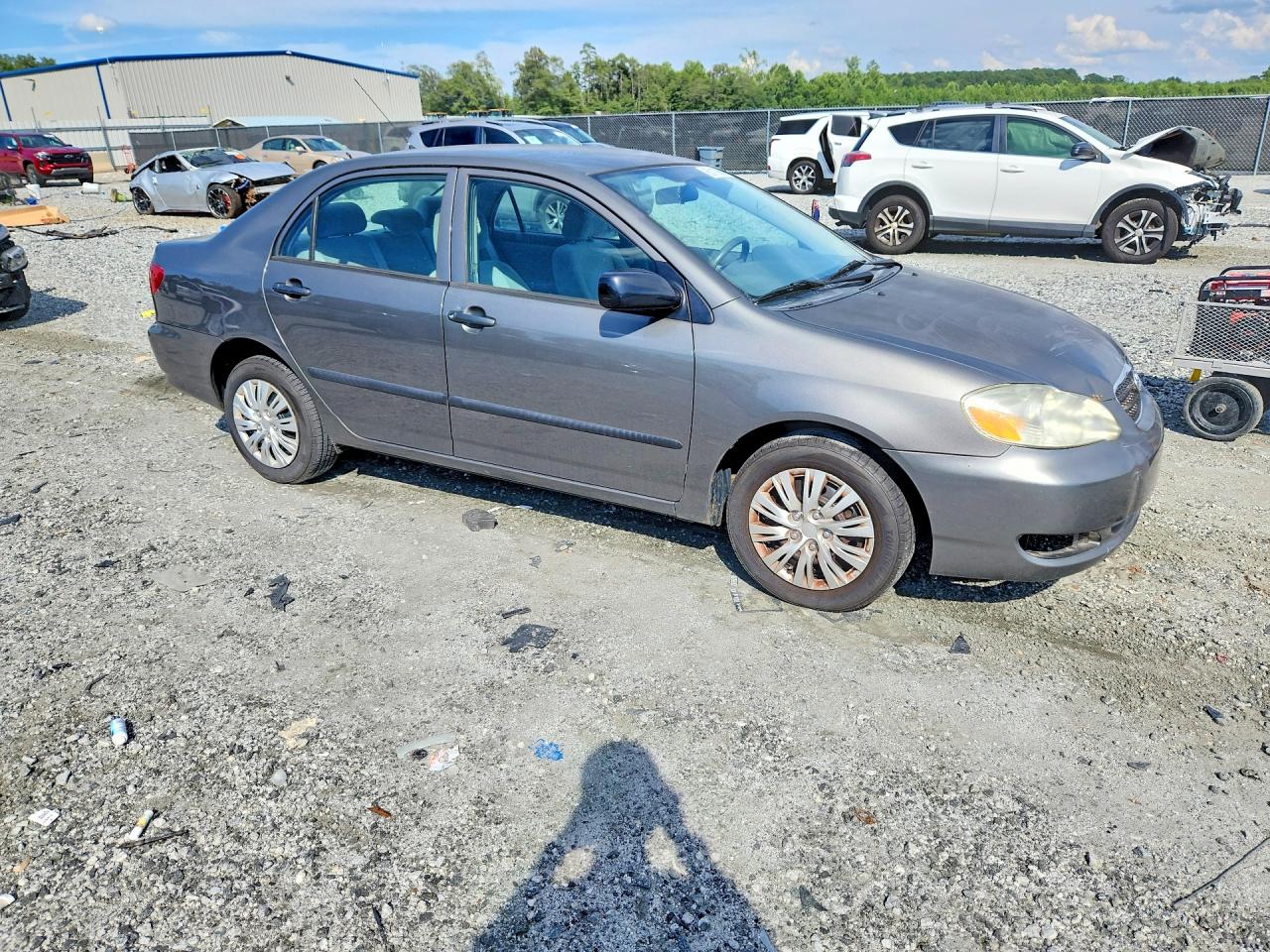 2008 Toyota Corolla Ce Gray vin: 2T1BR32E08C863990