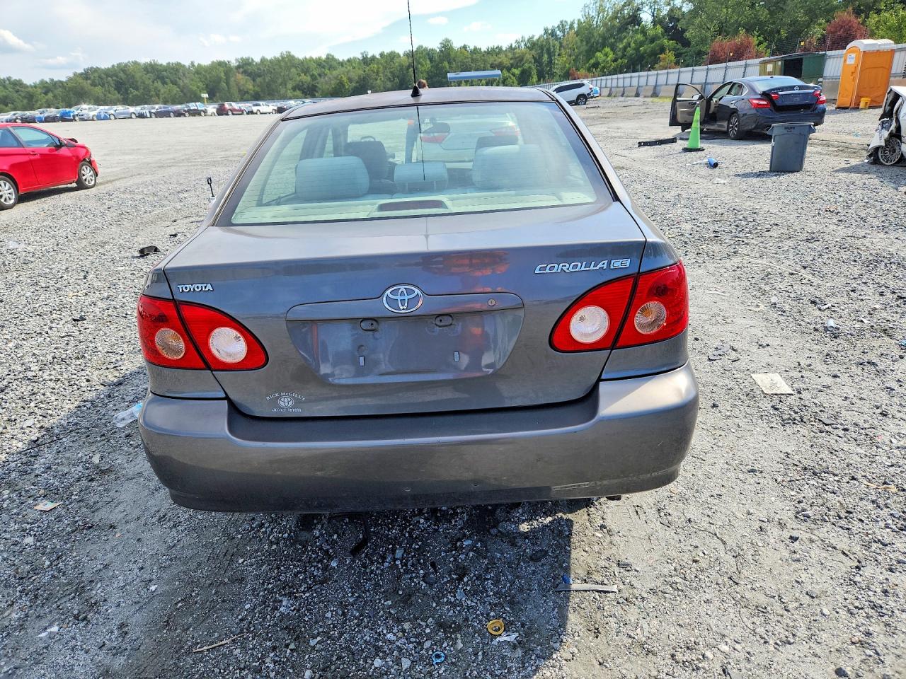2008 Toyota Corolla Ce Gray vin: 2T1BR32E08C863990