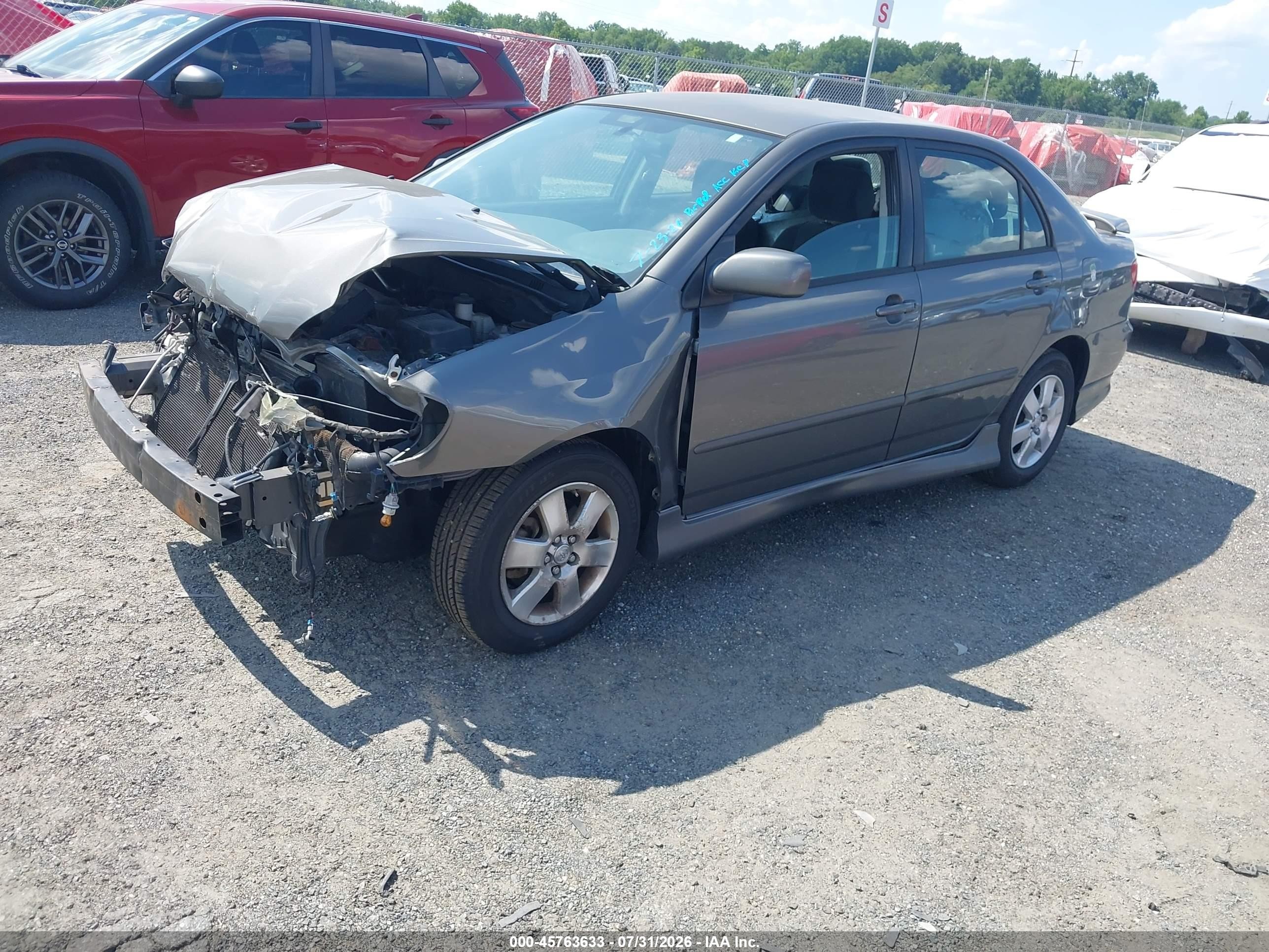 2008 Toyota Corolla S Gray vin: 2T1BR32E08C873127