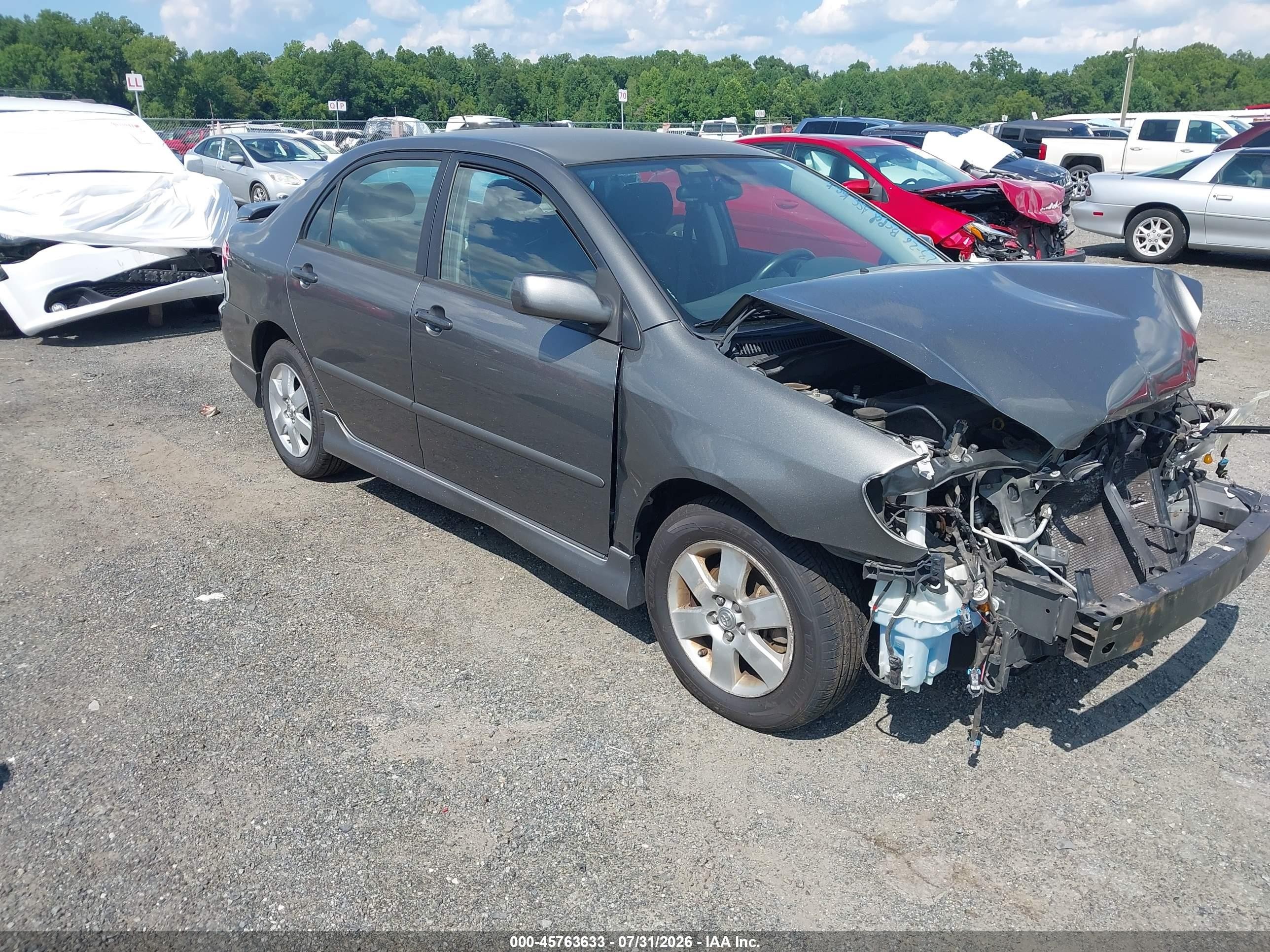 2008 Toyota Corolla S Серый vin: 2T1BR32E08C873127