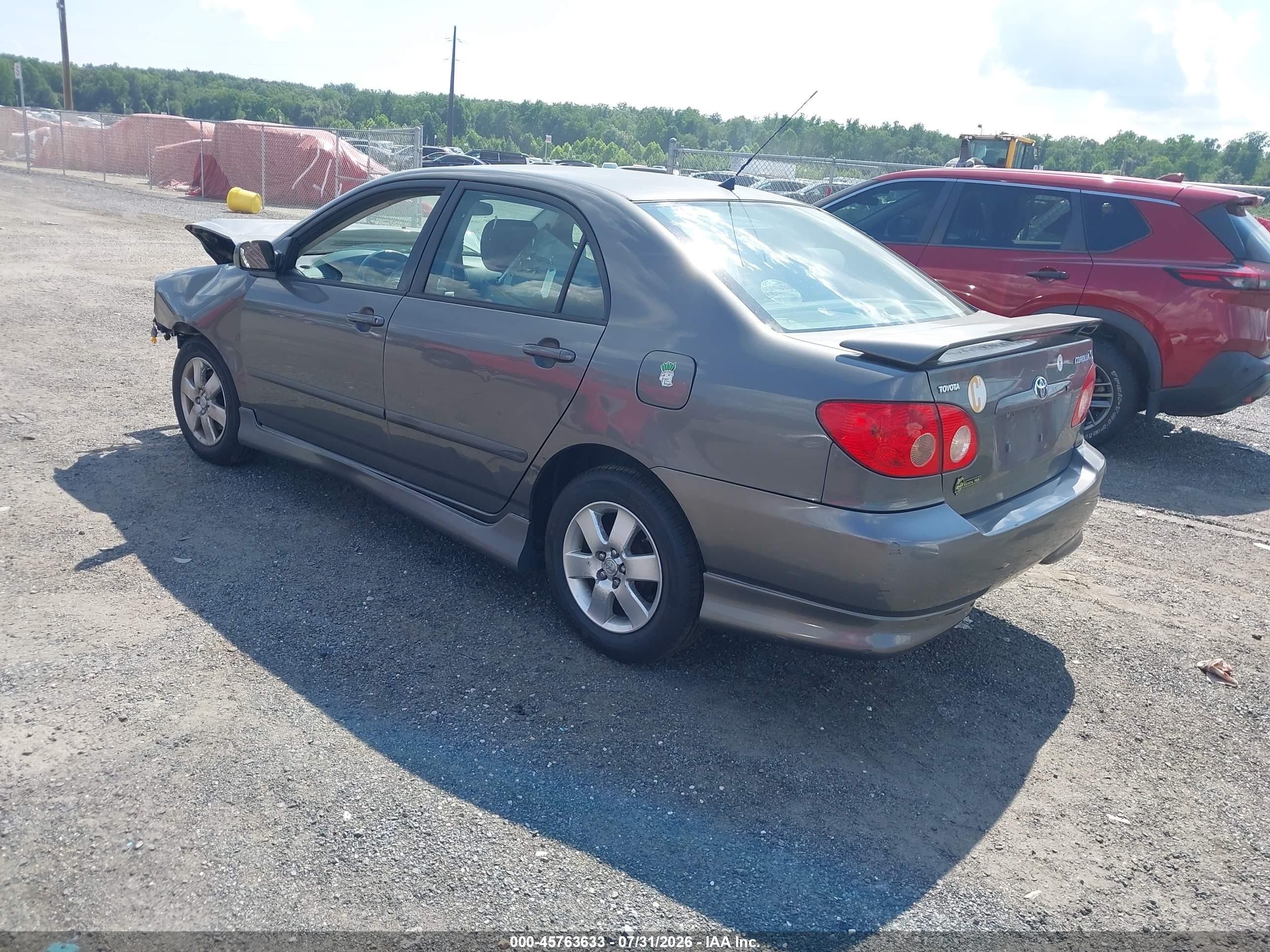 2008 Toyota Corolla S Gray vin: 2T1BR32E08C873127
