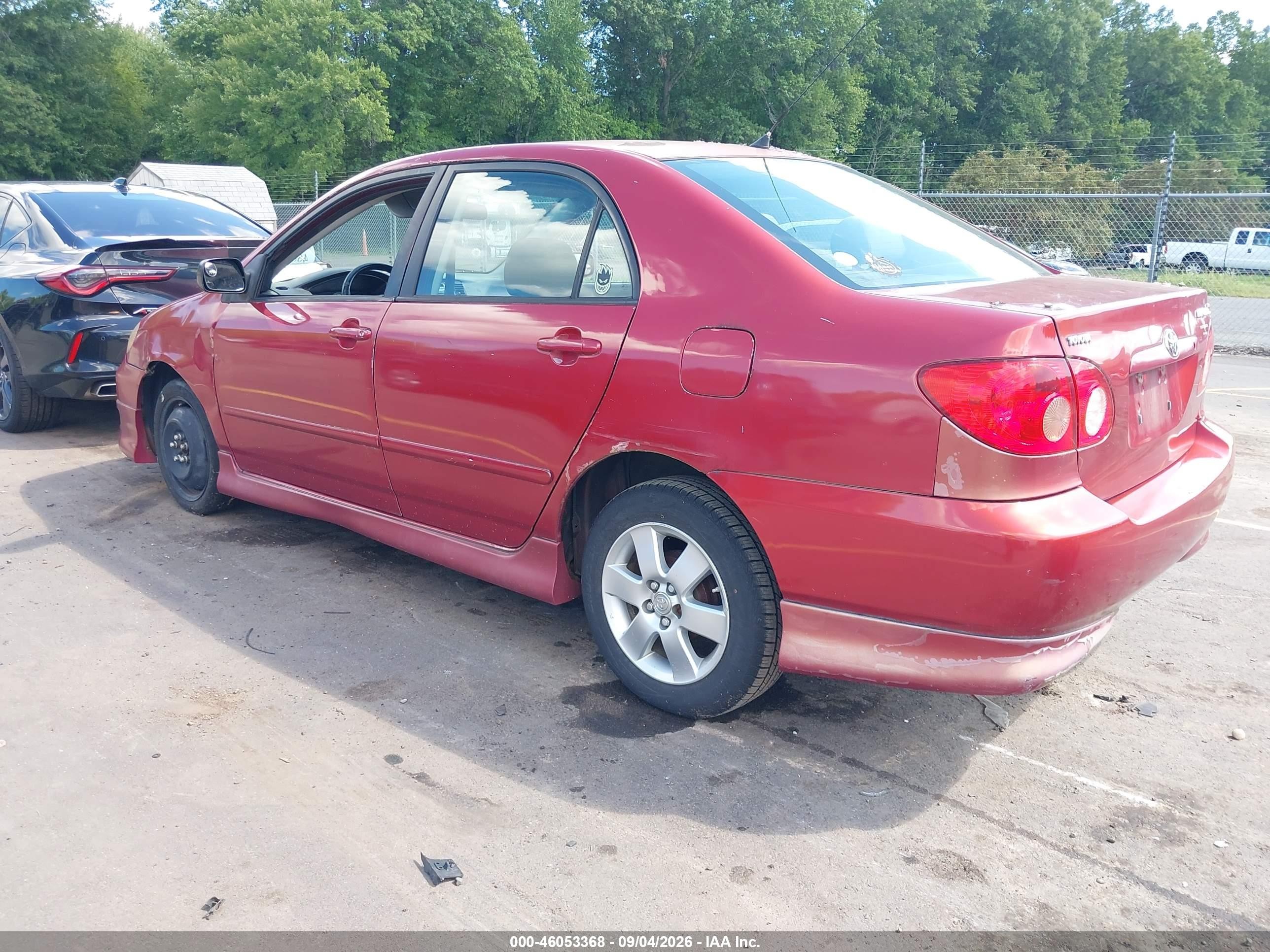 2008 Toyota Corolla S Red vin: 2T1BR32E08C904828