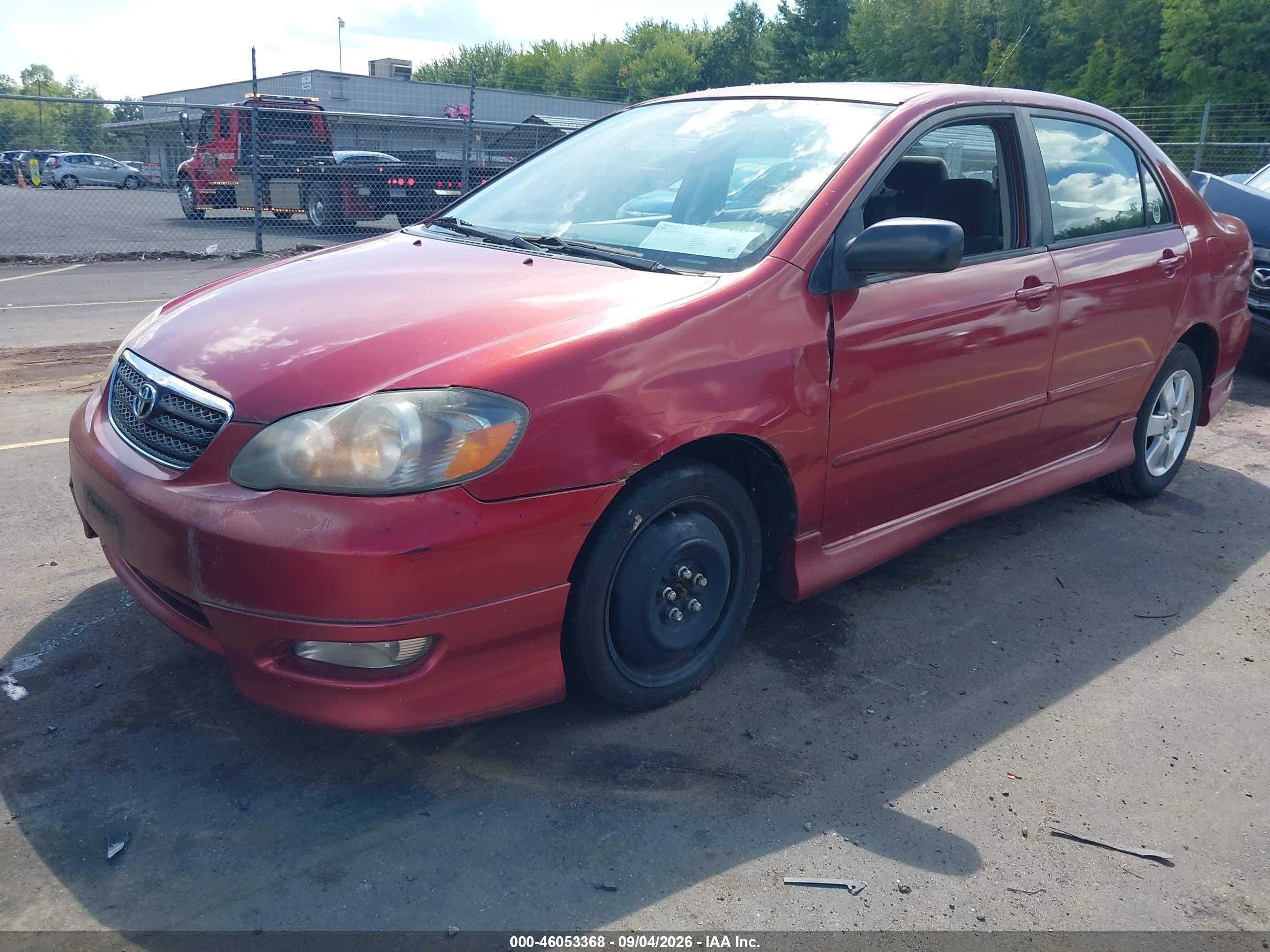 2008 Toyota Corolla S Red vin: 2T1BR32E08C904828