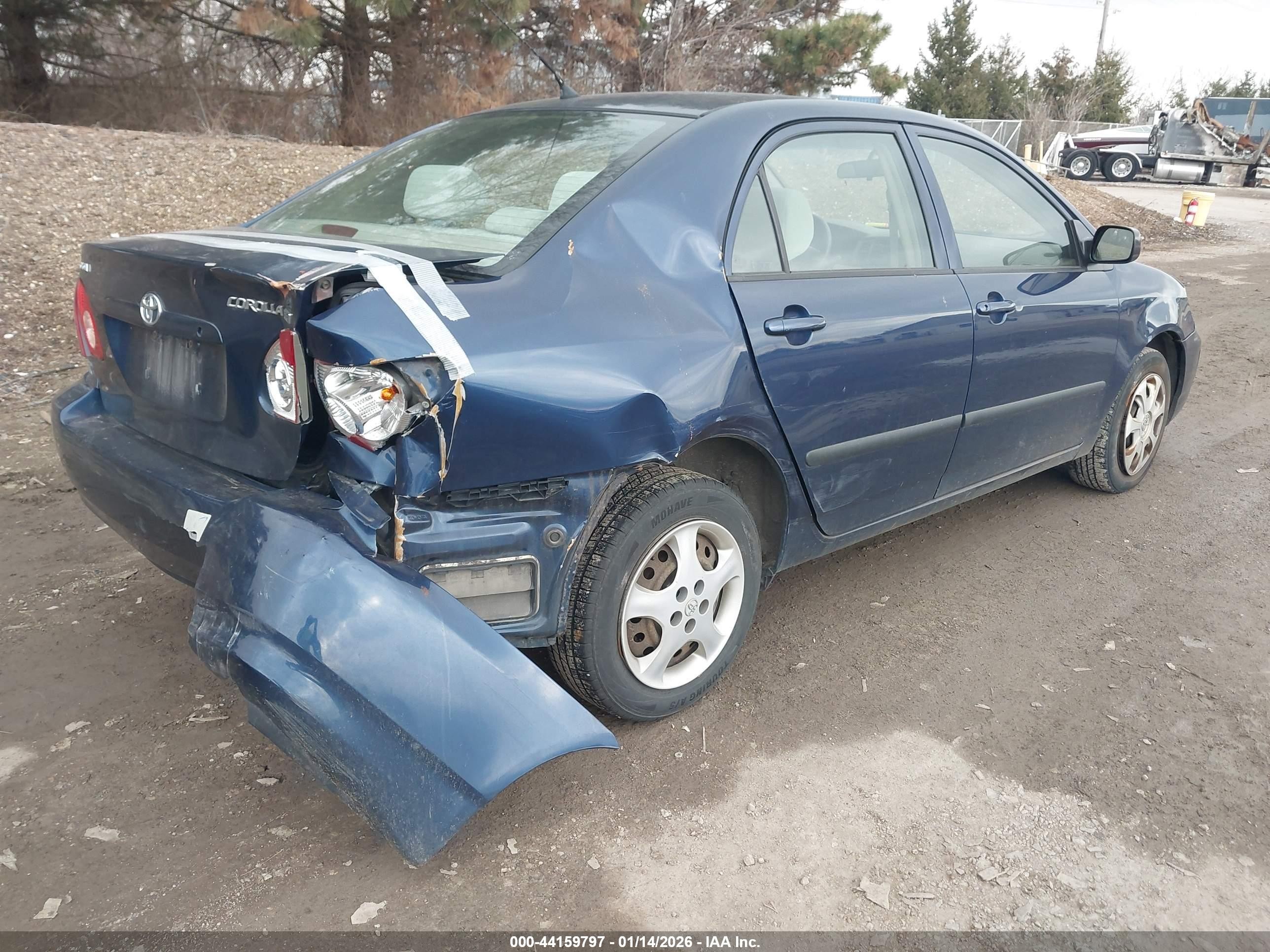 2008 Toyota Corolla Ce Navy vin: 2T1BR32E08C905915
