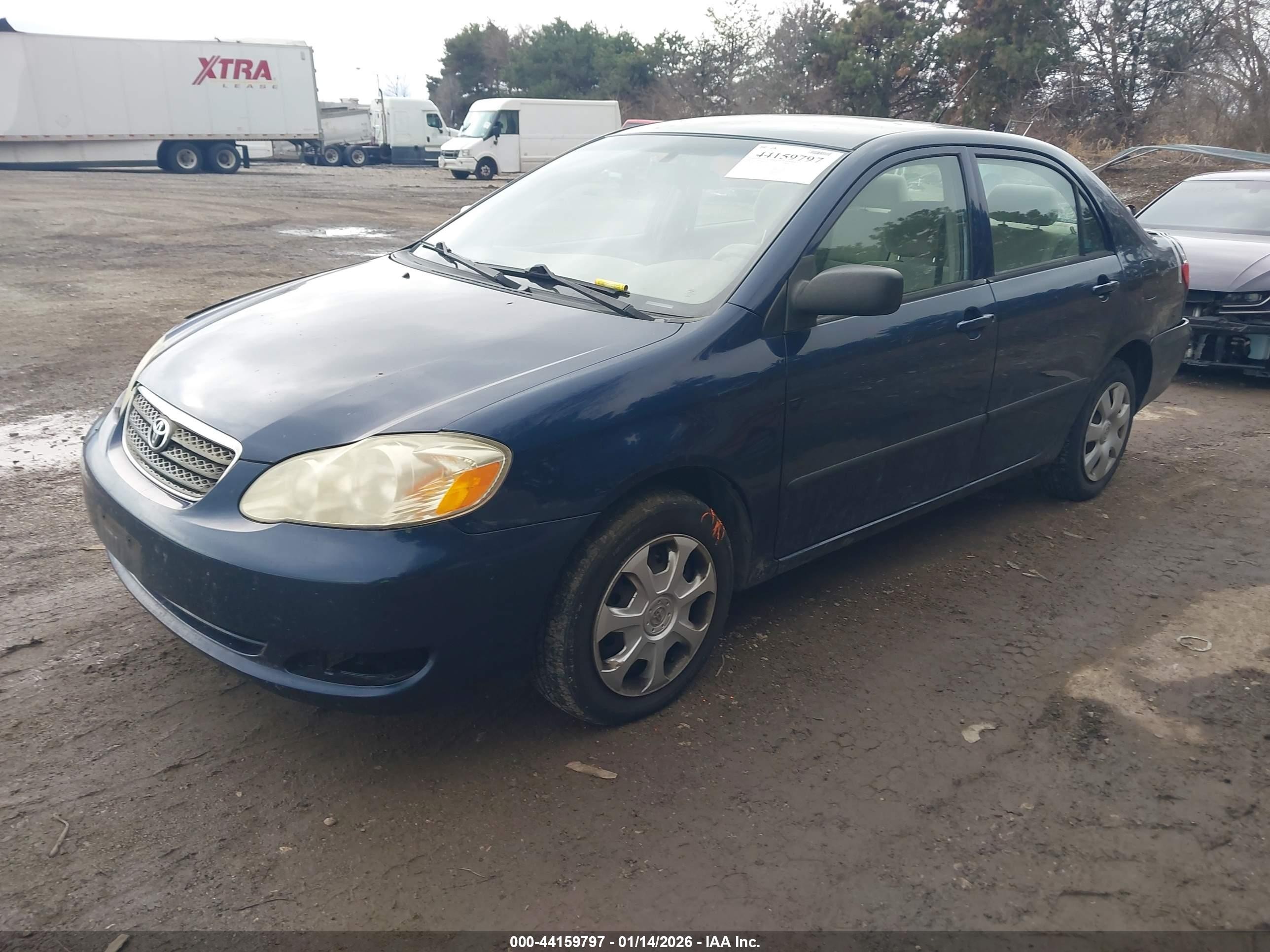 2008 Toyota Corolla Ce Navy vin: 2T1BR32E08C905915