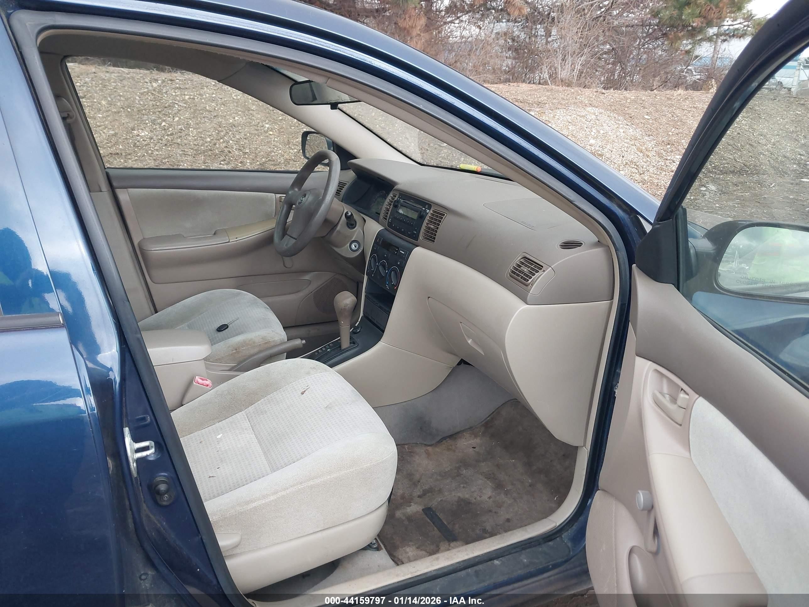 2008 Toyota Corolla Ce Navy vin: 2T1BR32E08C905915