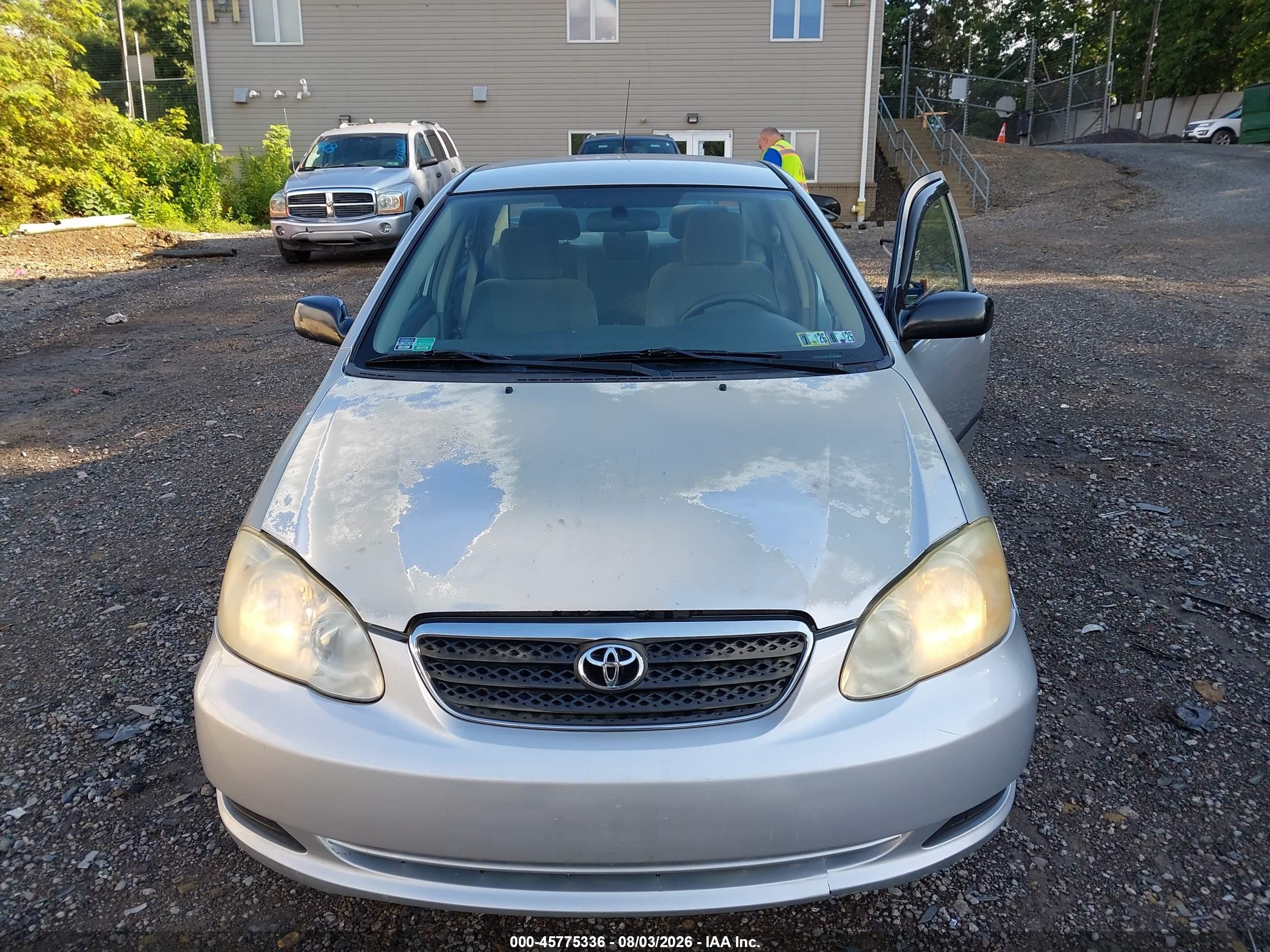 2008 Toyota Corolla Ce Gray vin: 2T1BR32E08C907549