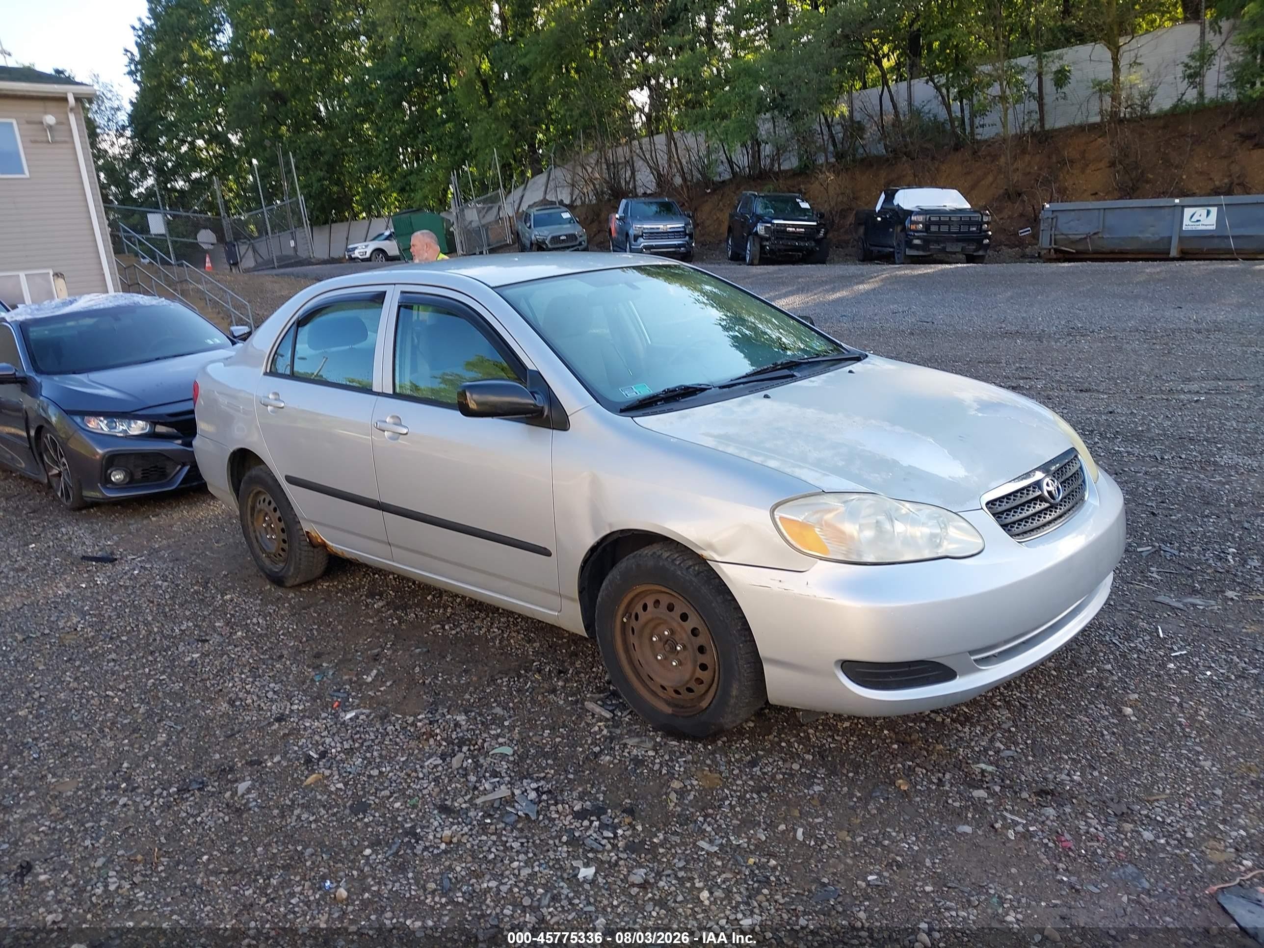 2008 Toyota Corolla Ce Gray vin: 2T1BR32E08C907549