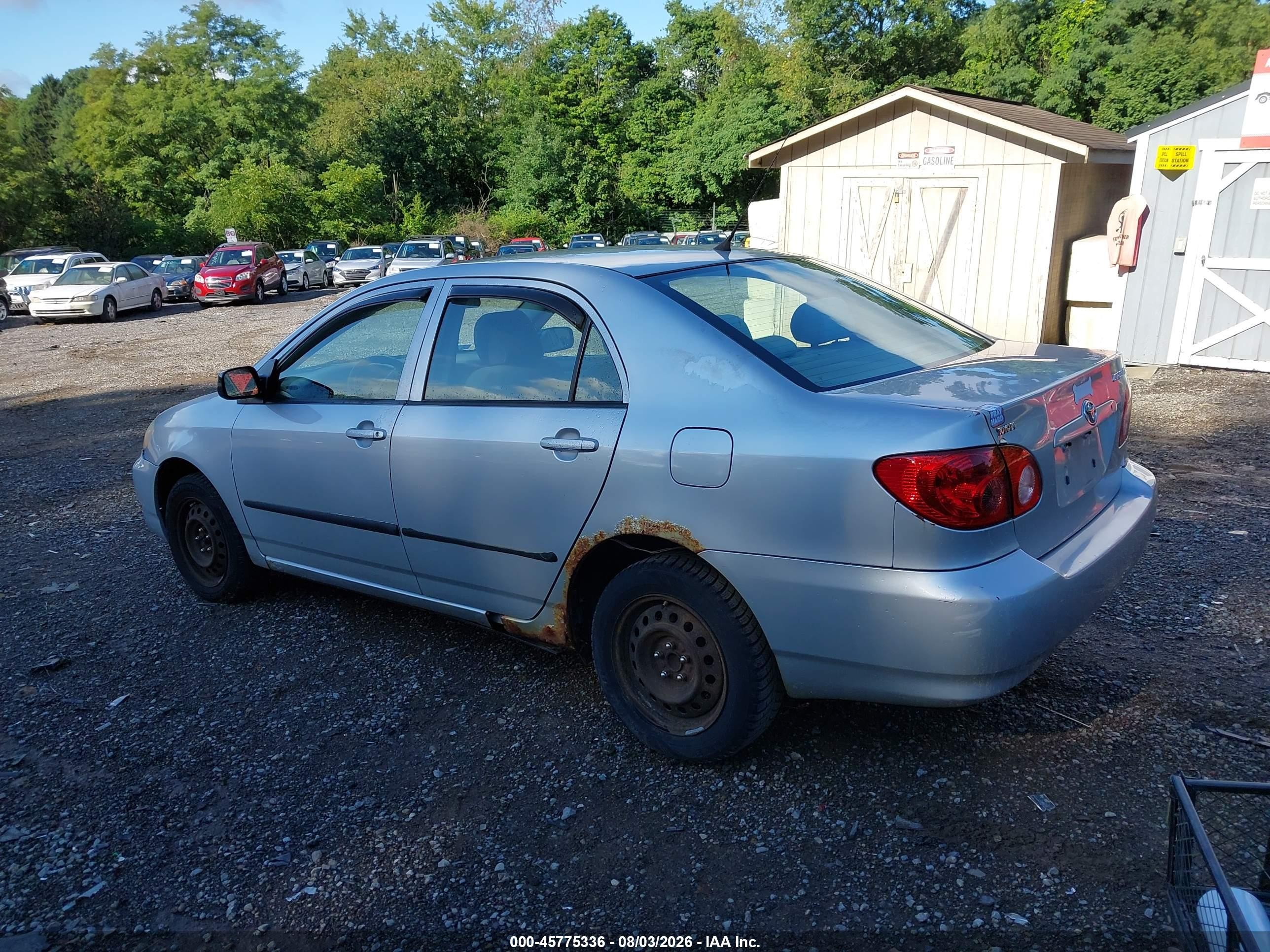 2008 Toyota Corolla Ce Gray vin: 2T1BR32E08C907549