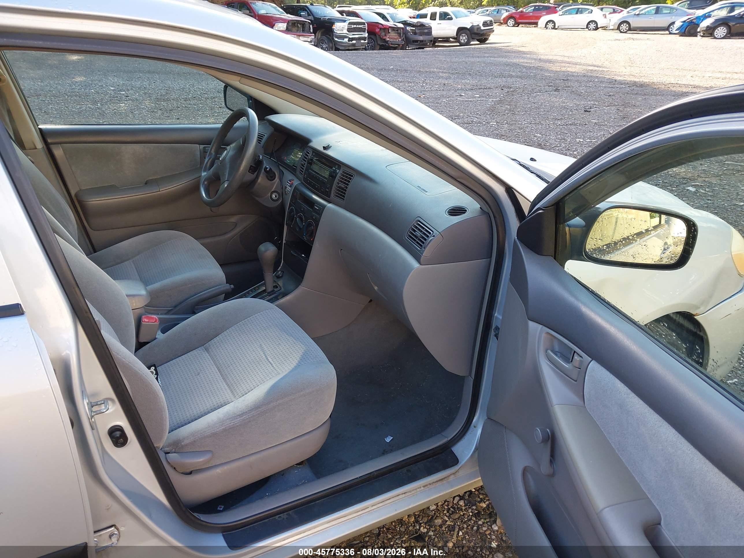2008 Toyota Corolla Ce Gray vin: 2T1BR32E08C907549