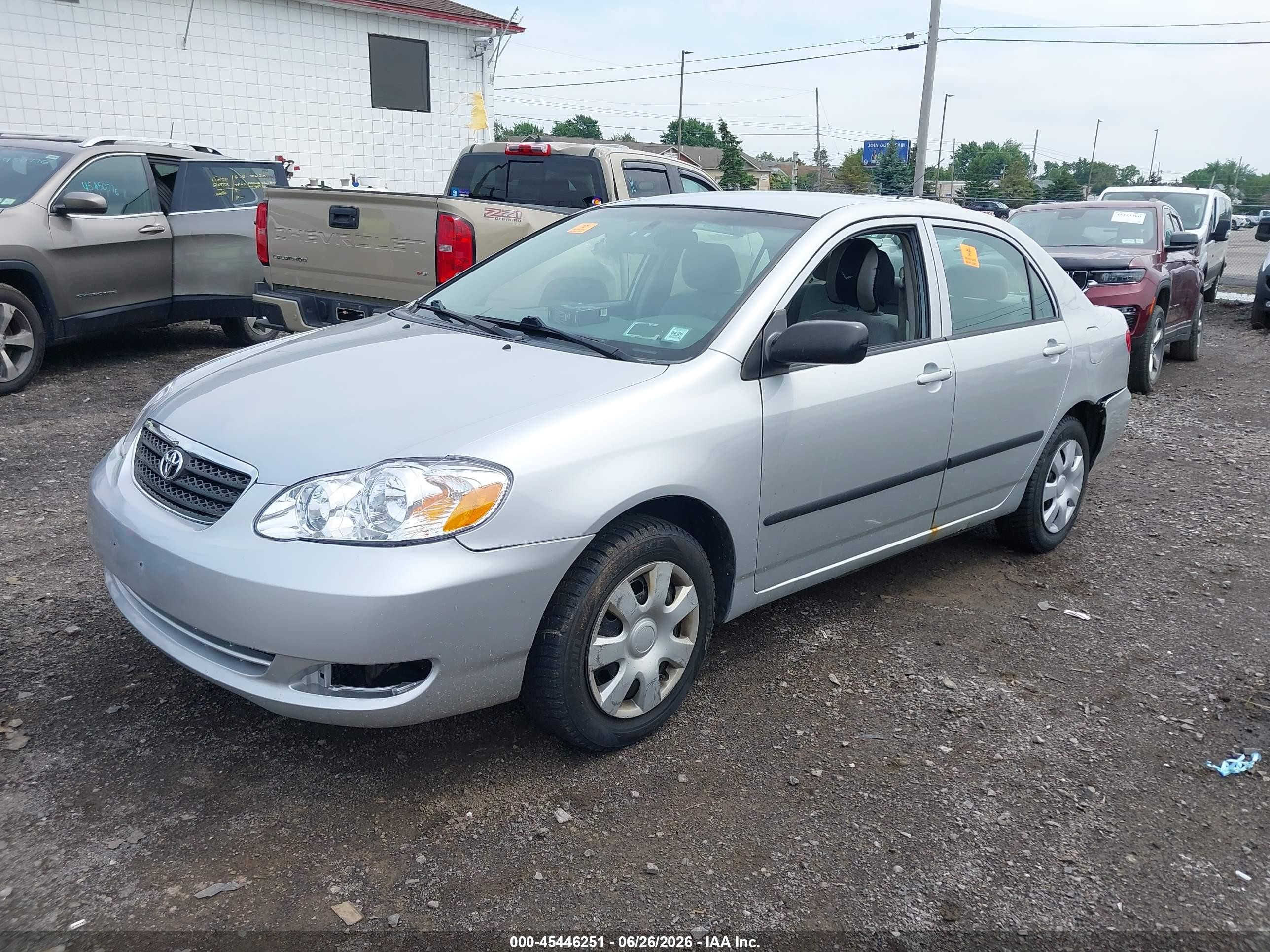 2008 Toyota Corolla Ce Silver vin: 2T1BR32E08C933973