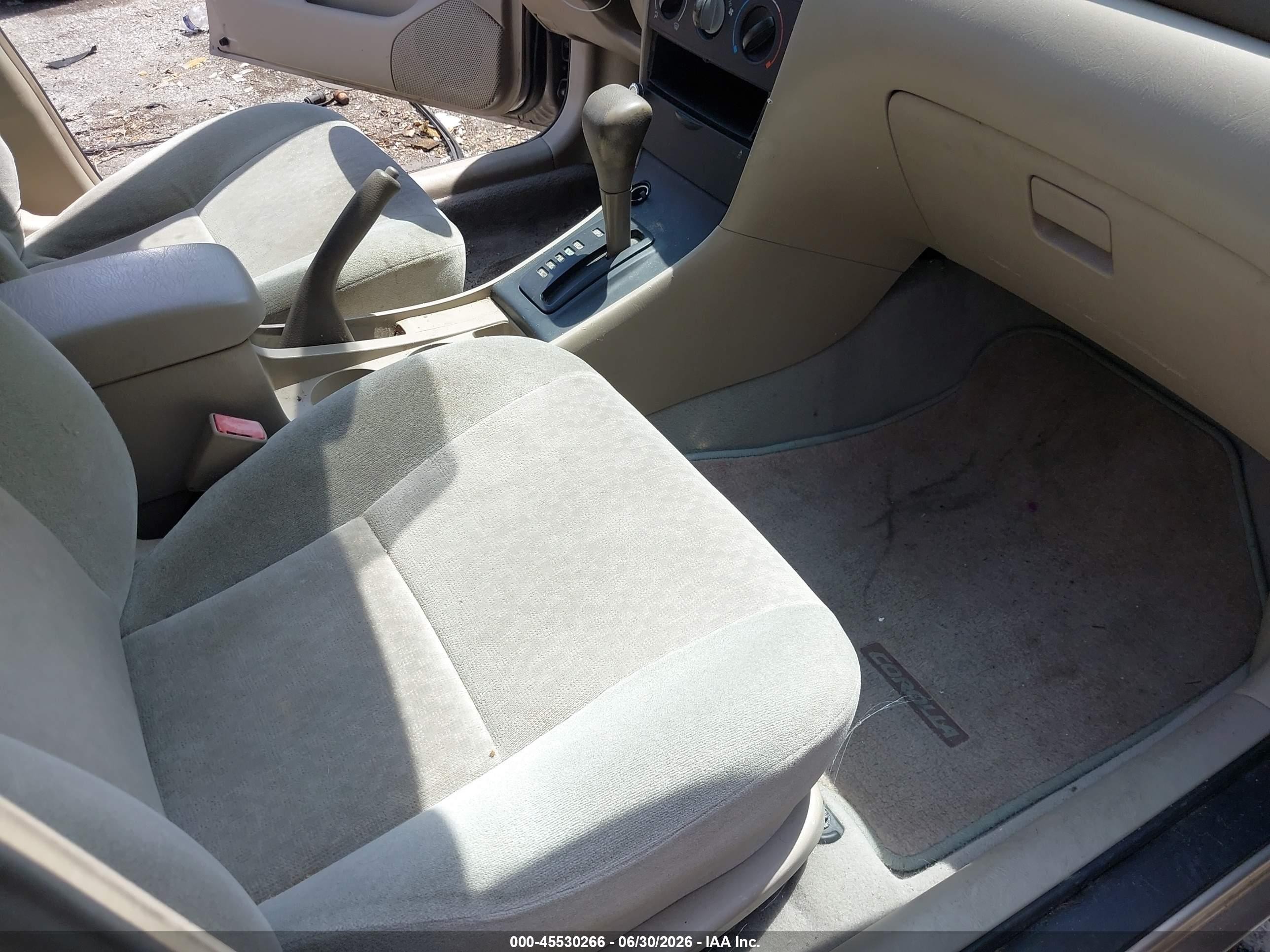 2003 Toyota Corolla Ce Beige vin: 2T1BR32E13C018204