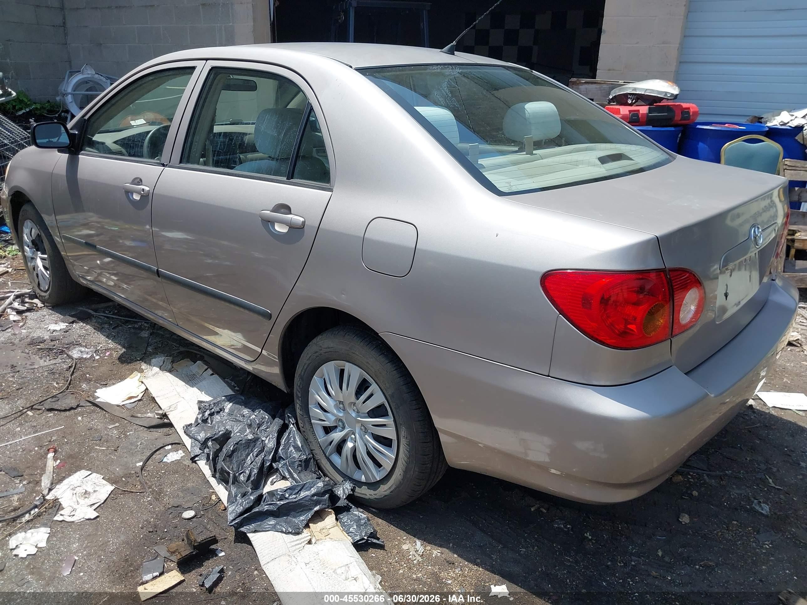 2003 Toyota Corolla Ce Beige vin: 2T1BR32E13C018204