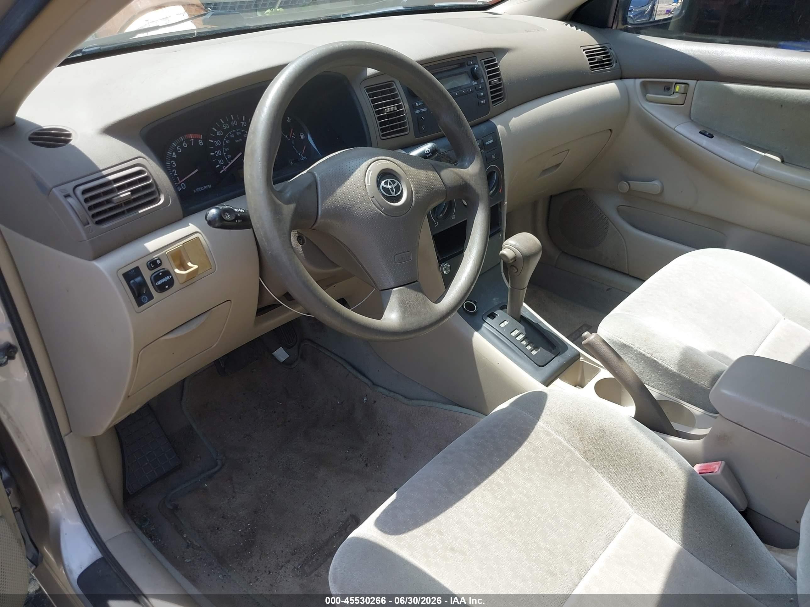 2003 Toyota Corolla Ce Beige vin: 2T1BR32E13C018204